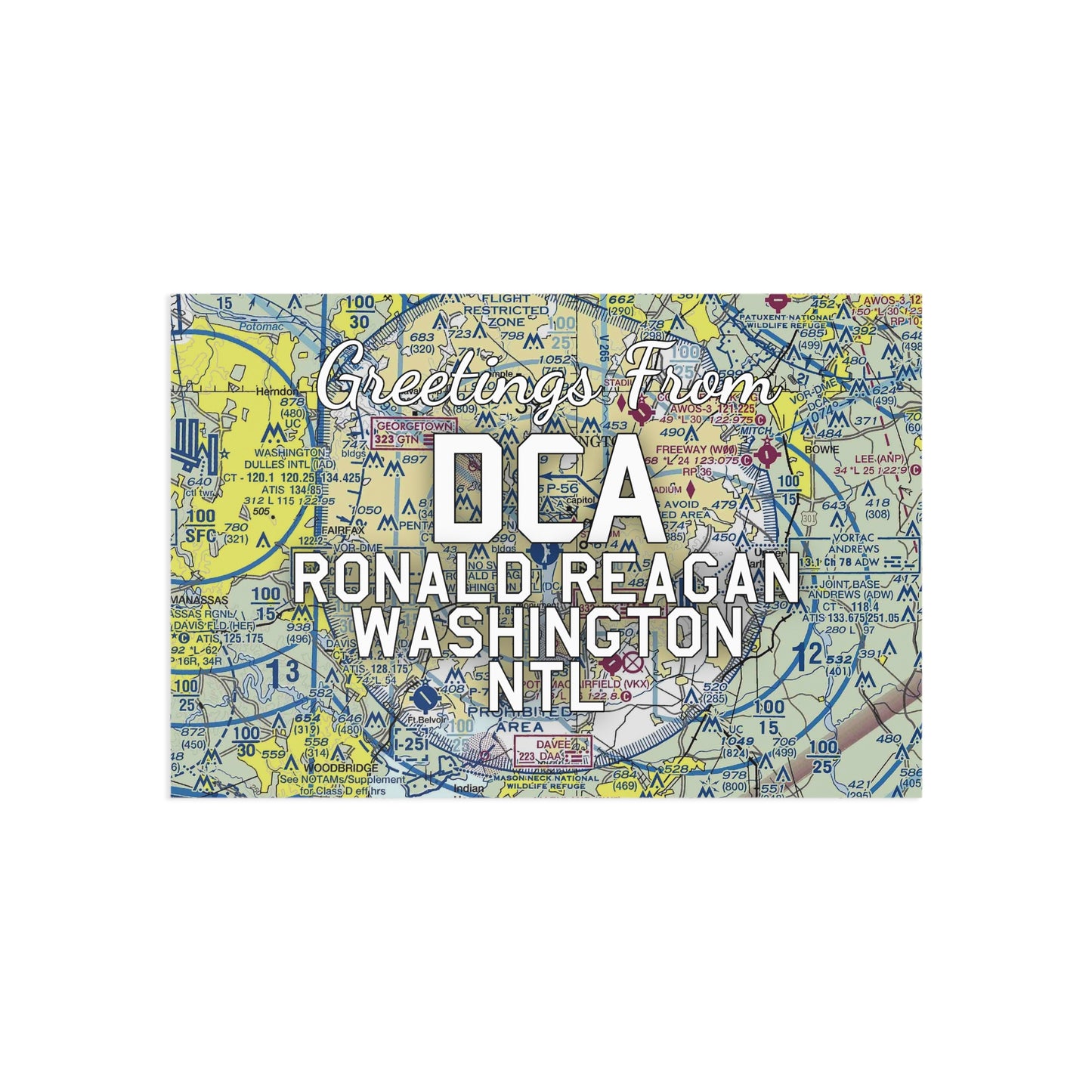 DCA Postcard | Ronald Reagan Washington National Airport Card