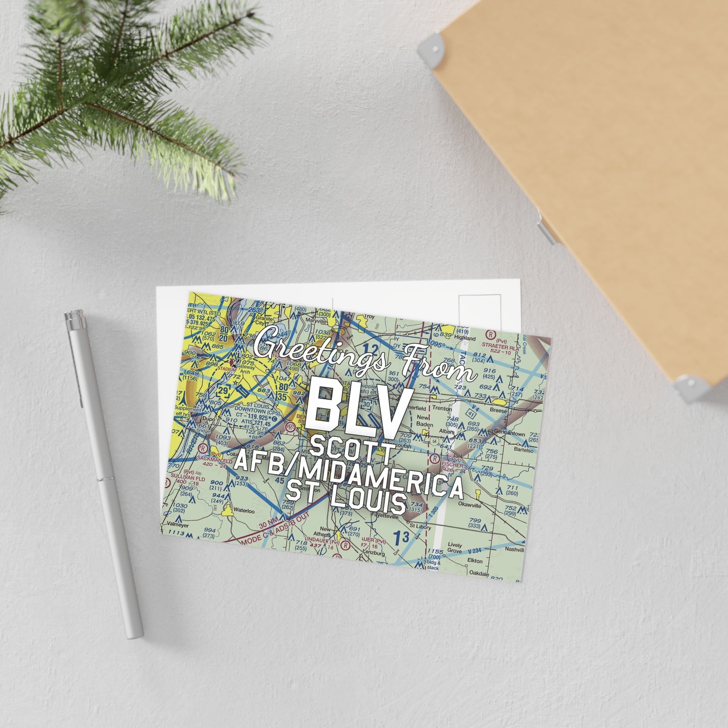 BLV Postcard | Scott AFB/Midamerica St Louis Airport Card