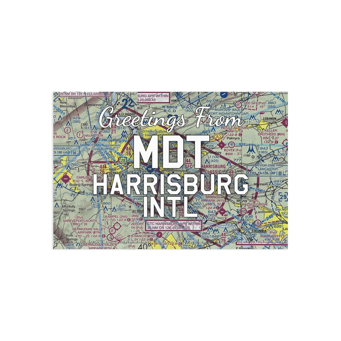 MDT Postcard | Harrisburg International Airport Card