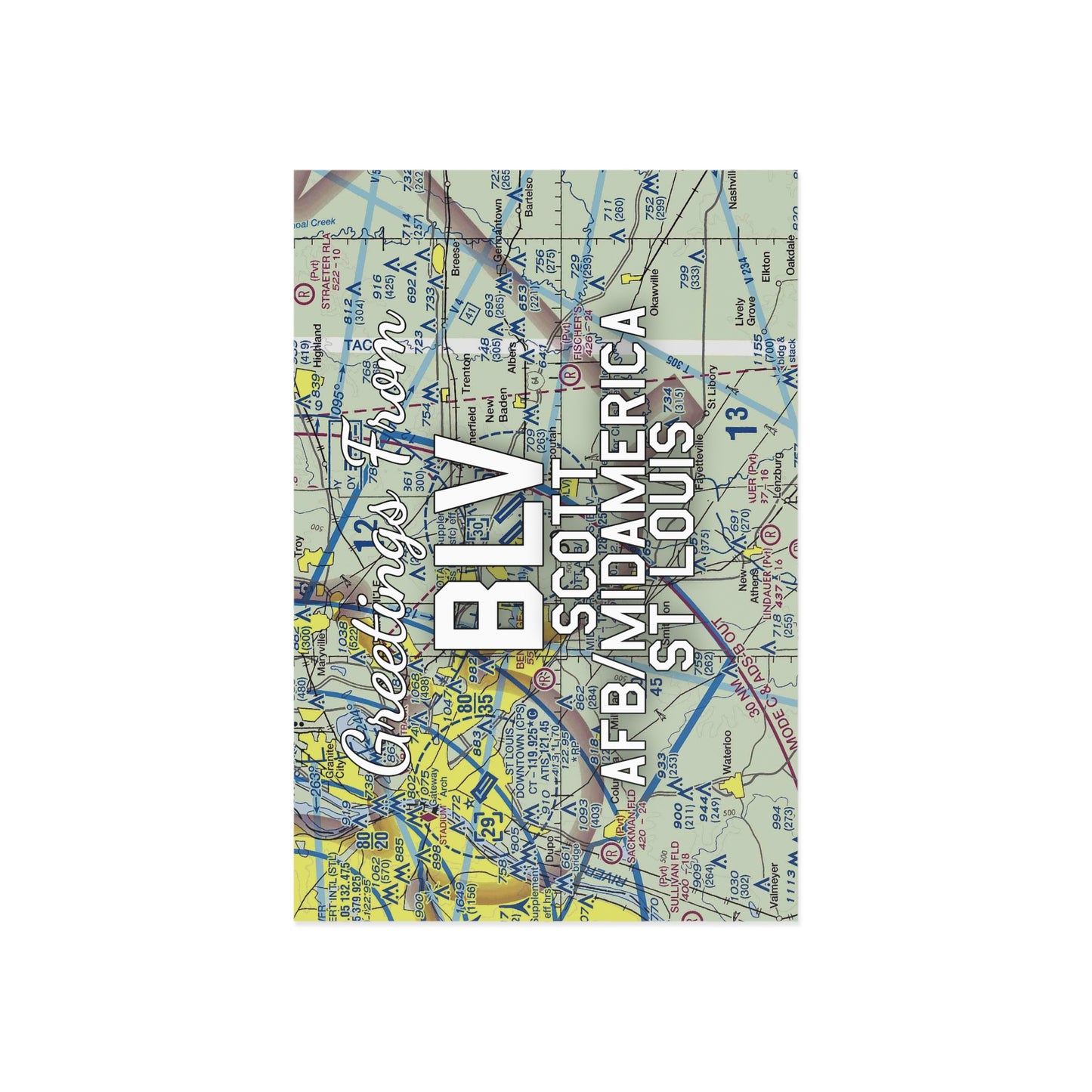 BLV Postcard | Scott AFB/Midamerica St Louis Airport Card