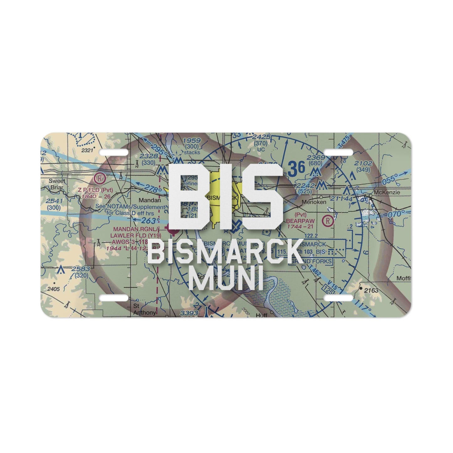 BIS Vanity Plate | Bismarck Municipal Airport Vanity Plate