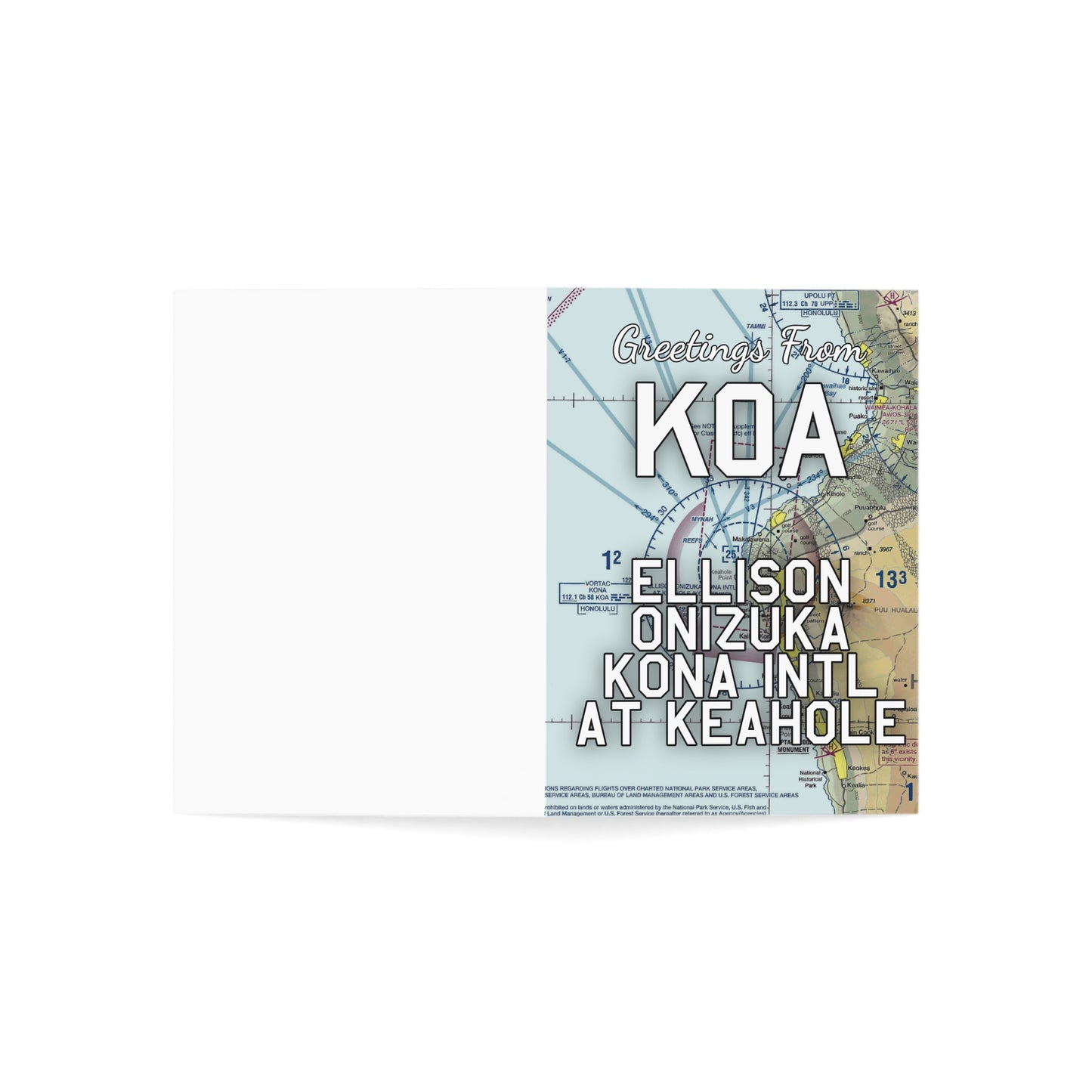 KOA Greeting Cards | Ellison Onizuka Kona International At Keahole Airport Cards