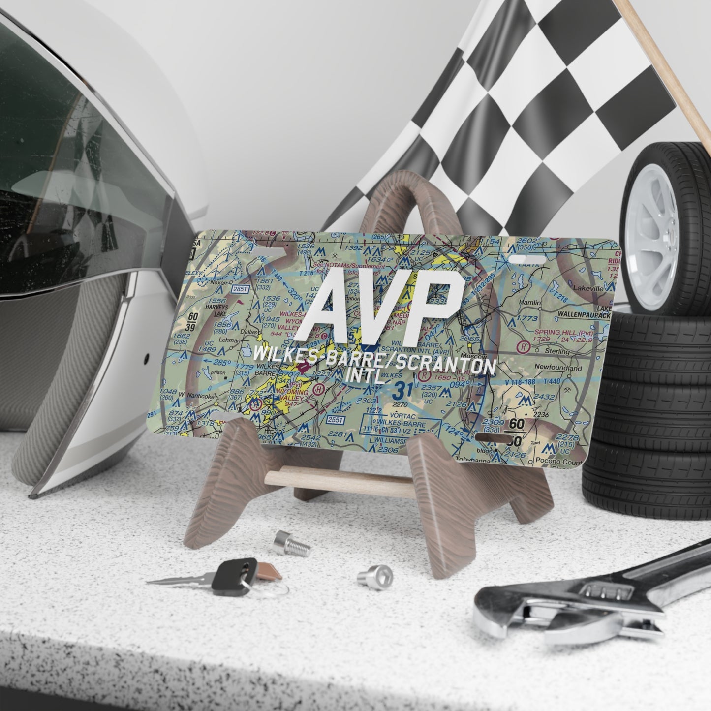 AVP Vanity Plate | Wilkes-Barre/Scranton International Airport Vanity Plate