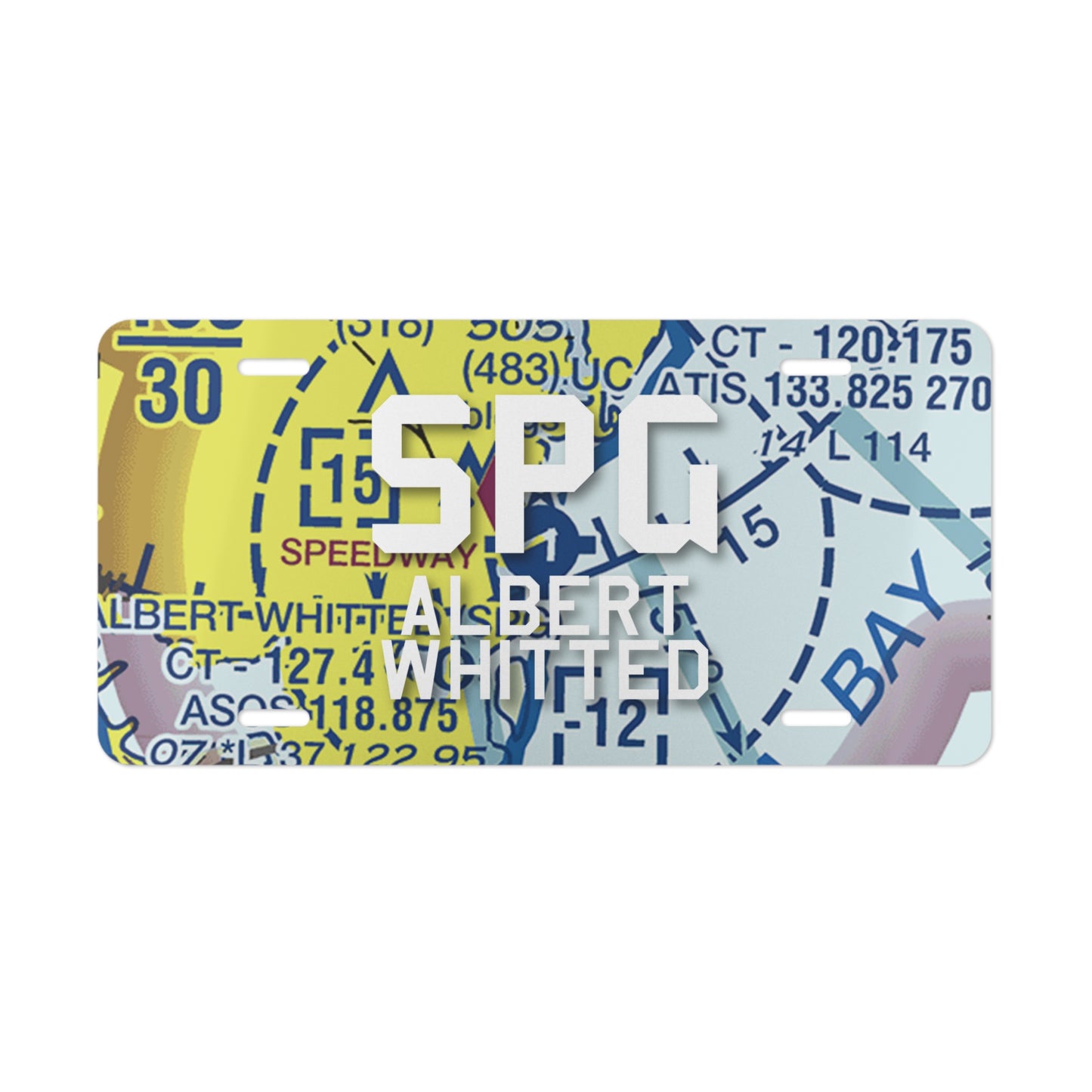 SPG Vanity Plate | Albert Whitted Vanity Plate