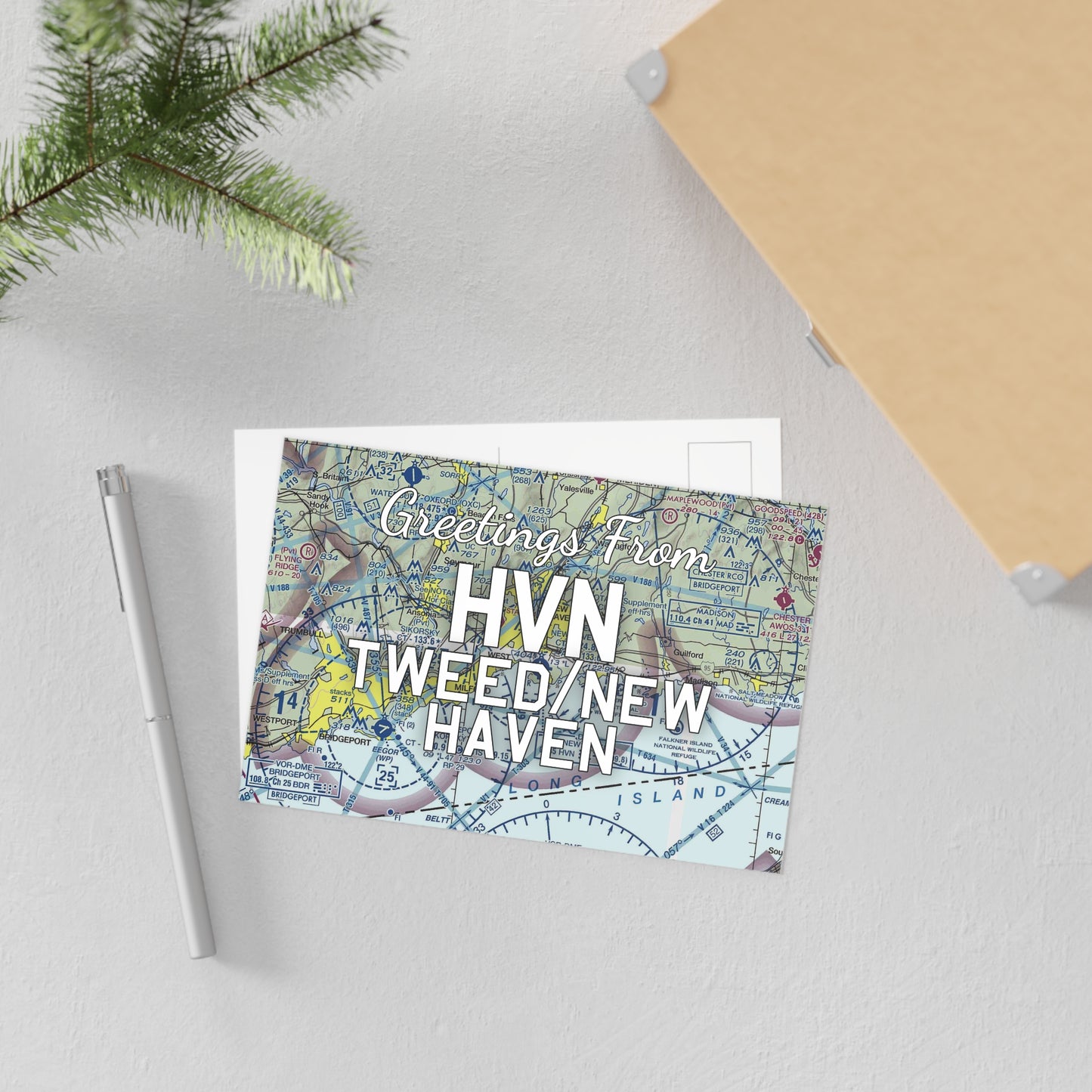 HVN Postcard | Tweed/New Haven Airport Card