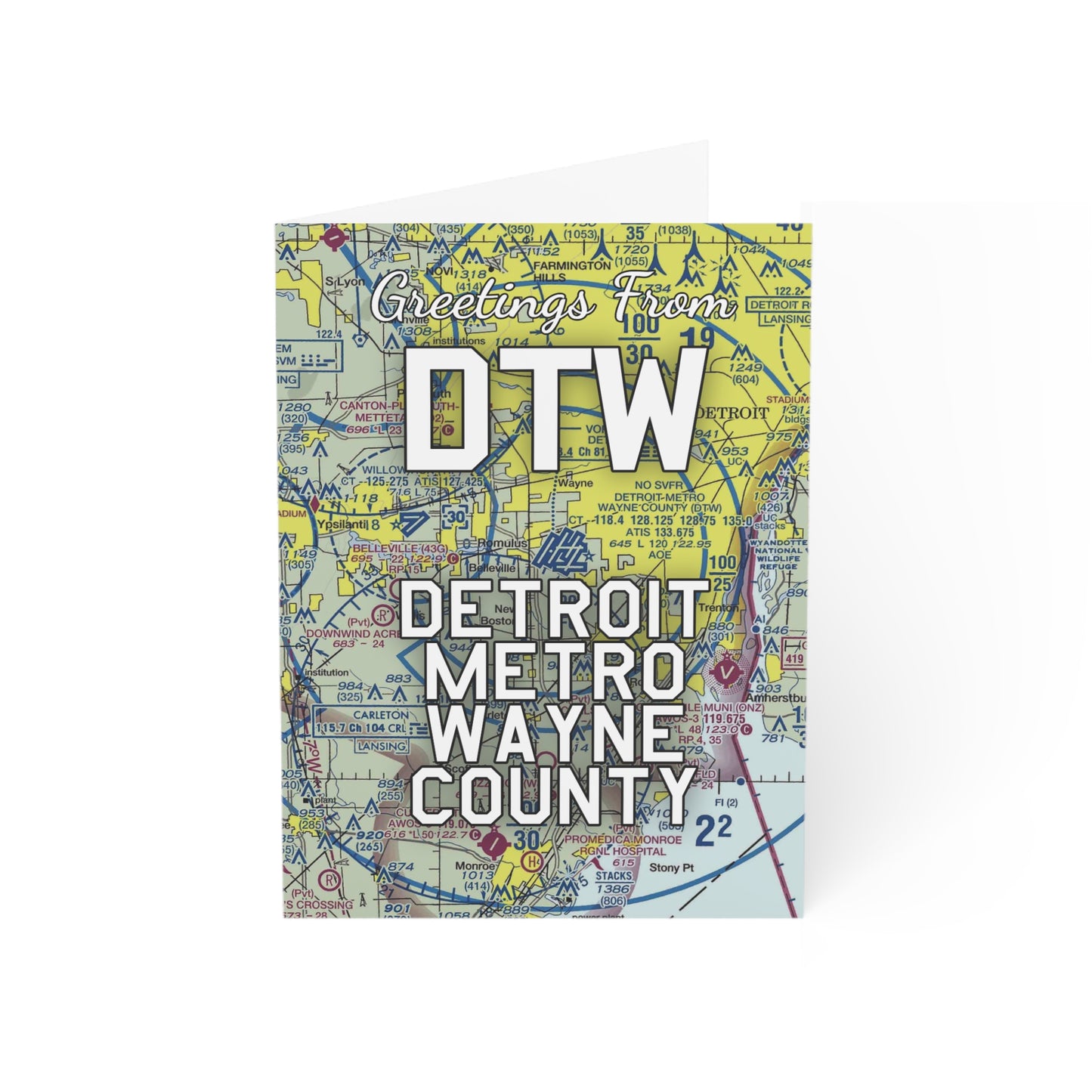 DTW Greeting Cards | Detroit Metro Wayne County Airport Cards