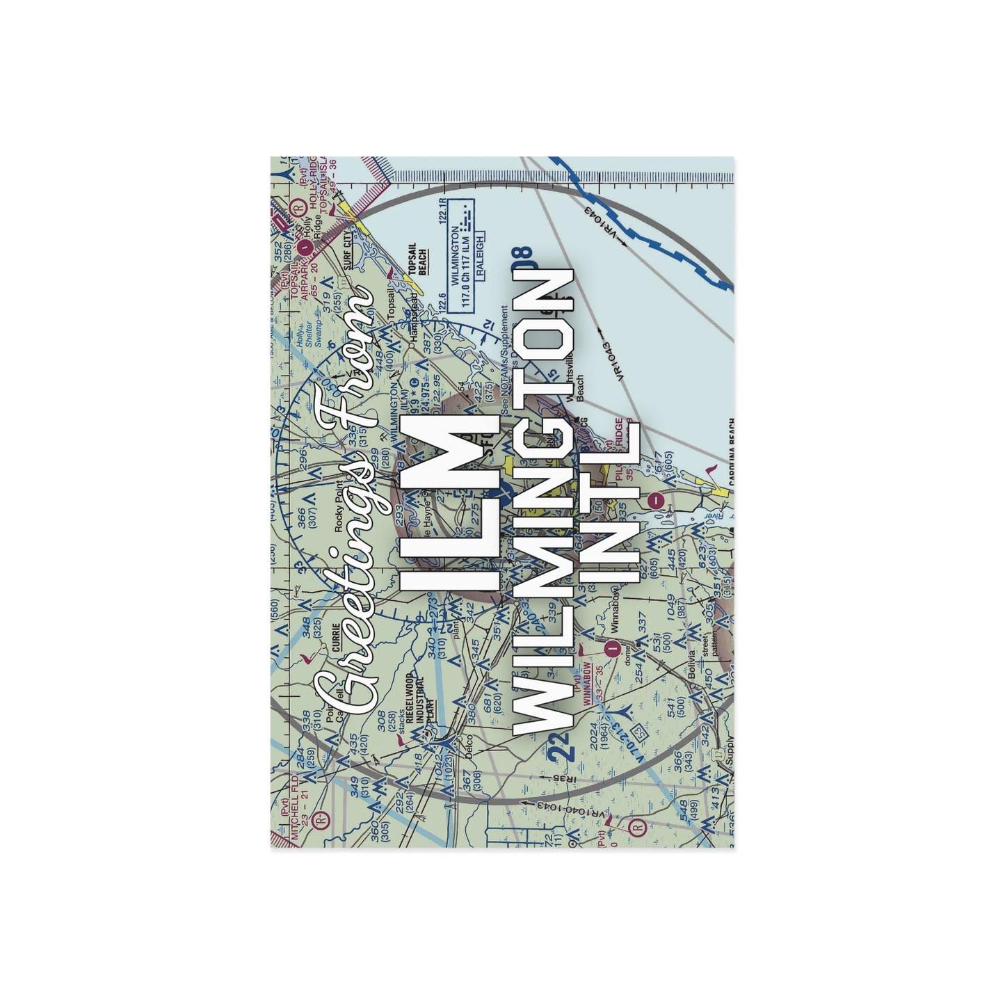 ILM Postcard | Wilmington International Airport Card