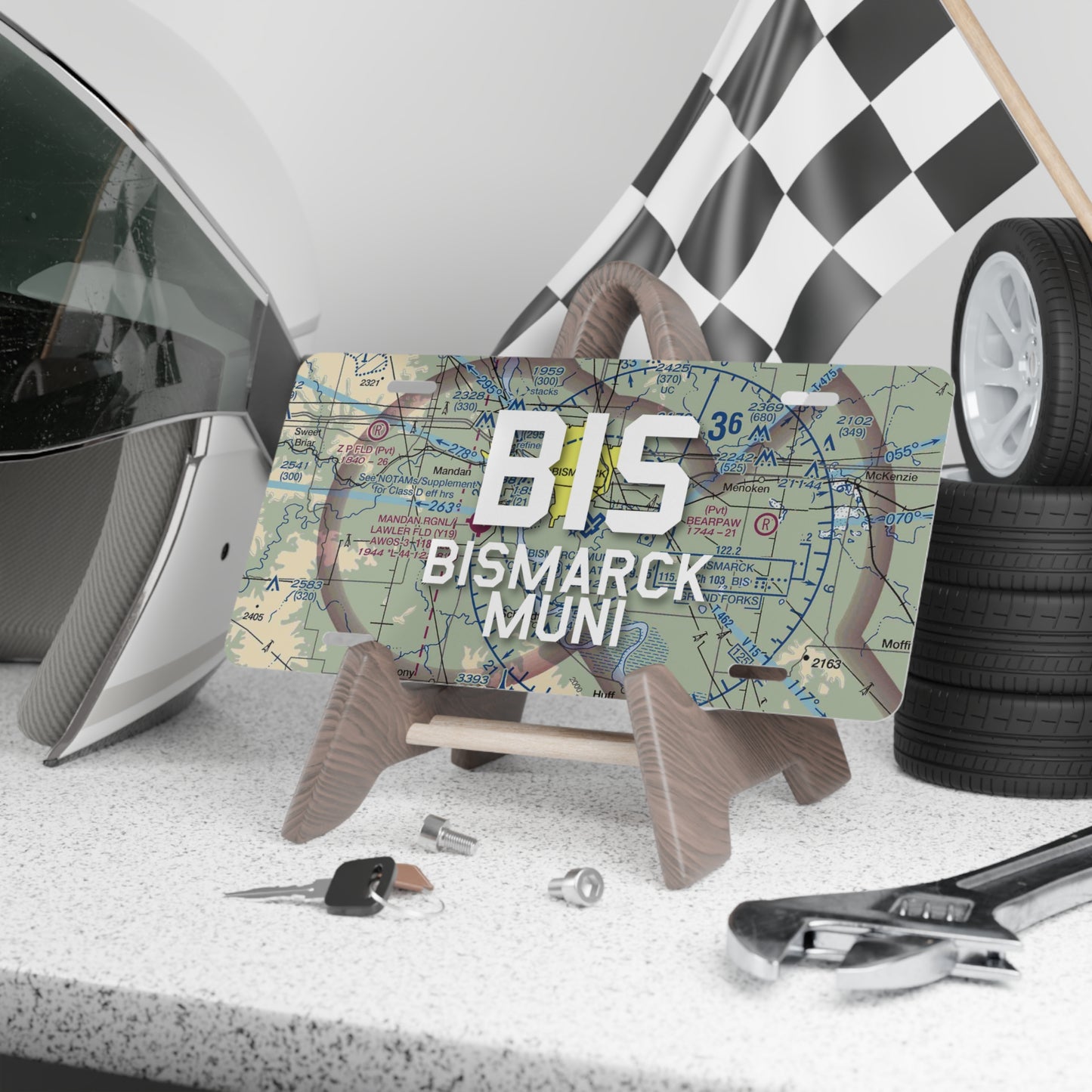 BIS Vanity Plate | Bismarck Municipal Airport Vanity Plate