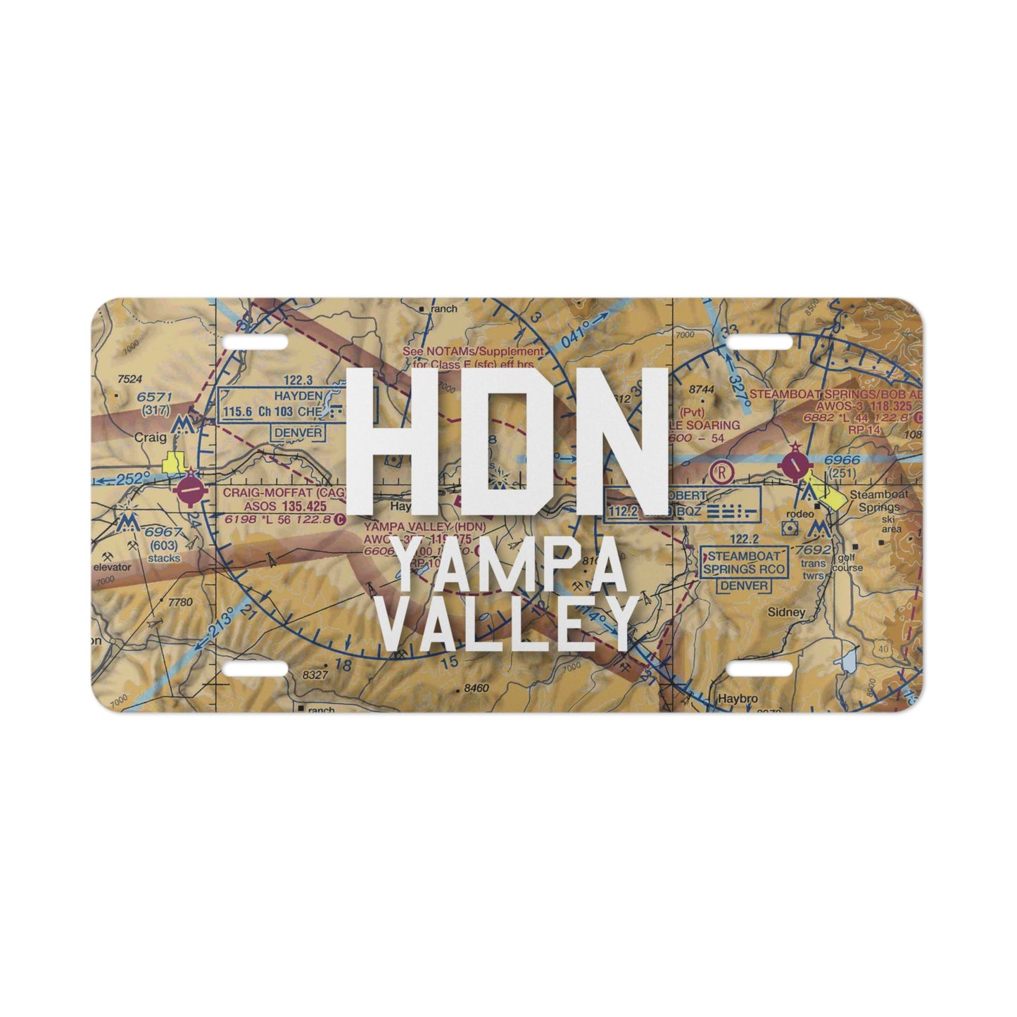 HDN Vanity Plate | Yampa Valley Airport Vanity Plate