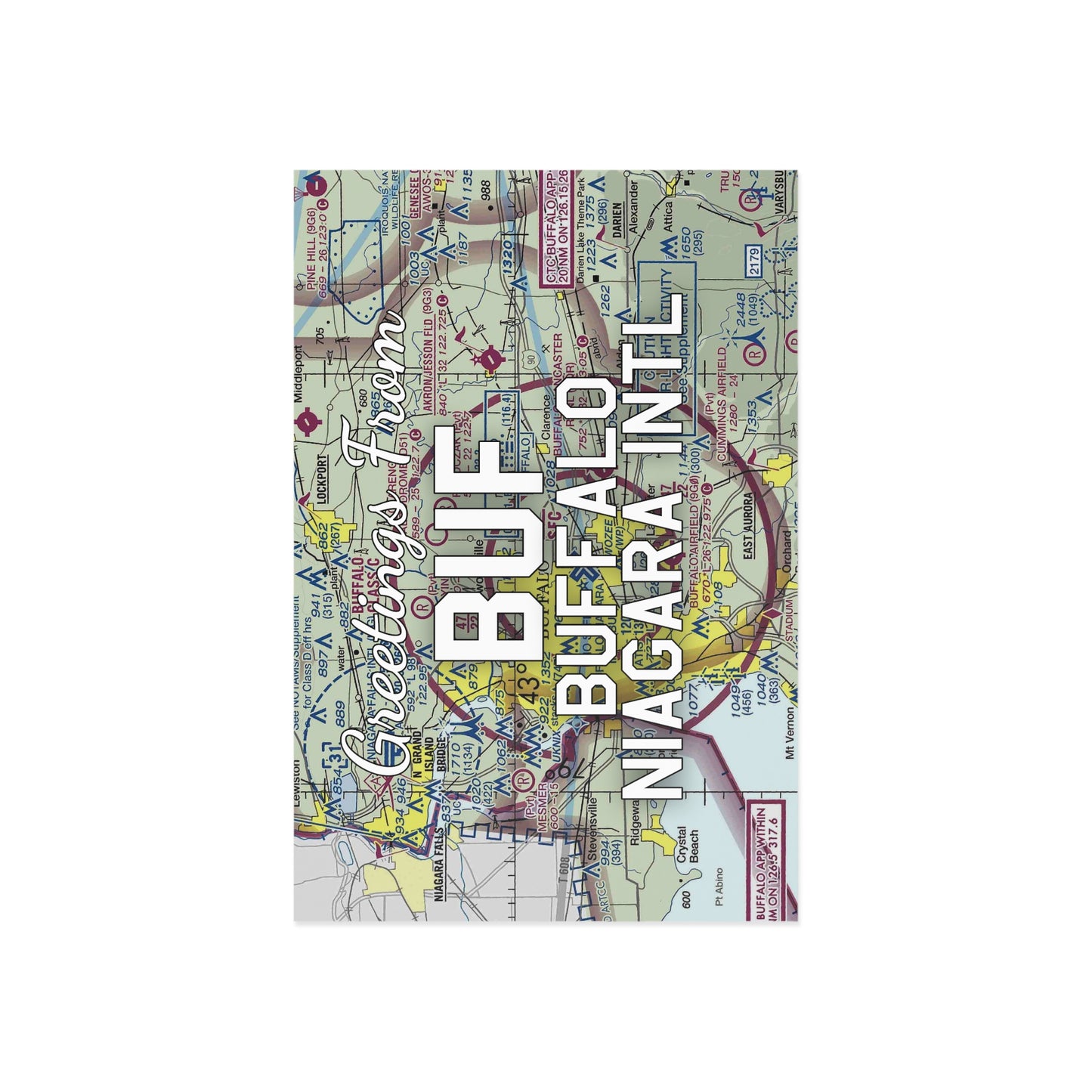 BUF Postcard | Buffalo Niagara International Airport Card