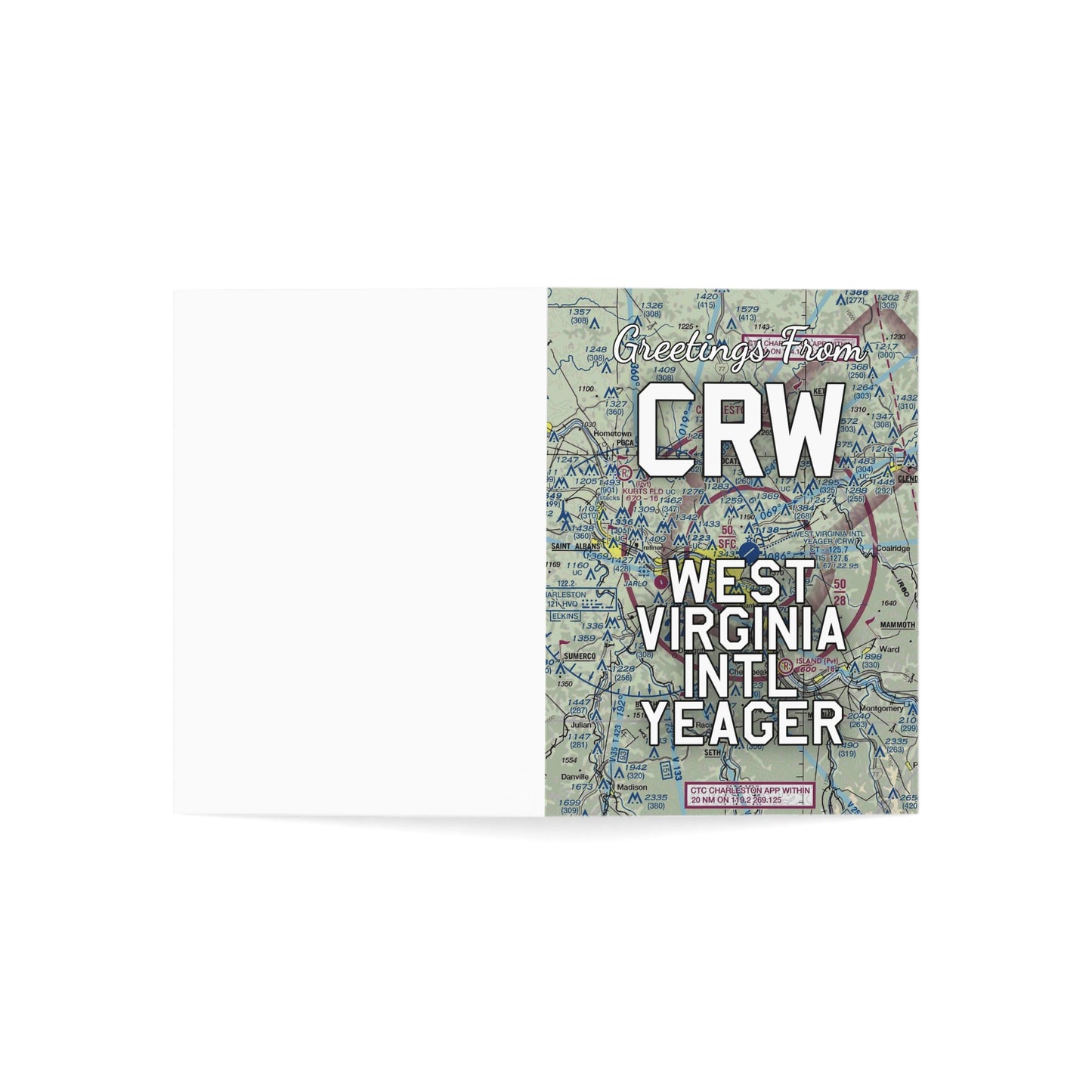 CRW Greeting Cards | West Virginia International Yeager Airport Cards