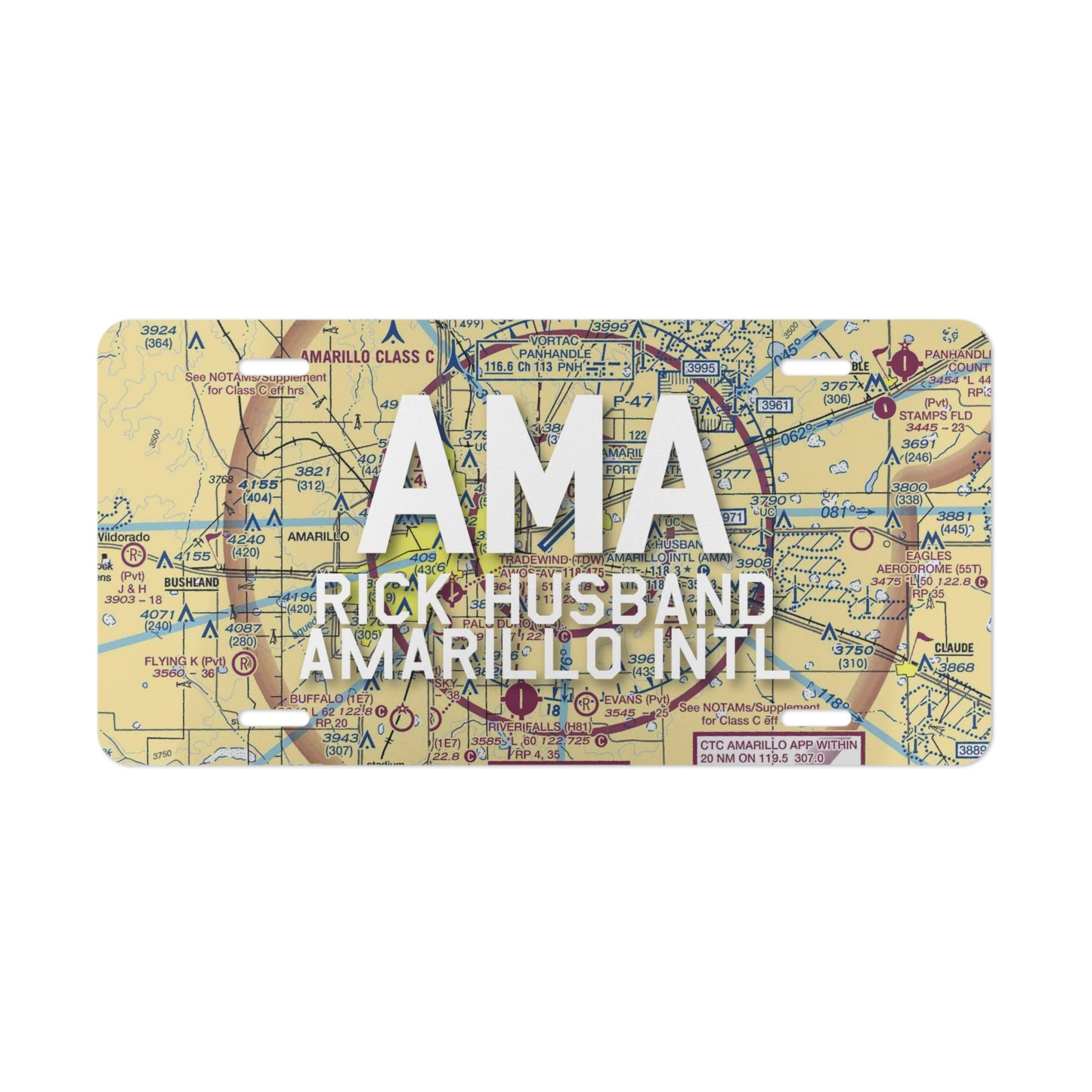 AMA Vanity Plate | Rick Husband Amarillo International Airport Vanity Plate
