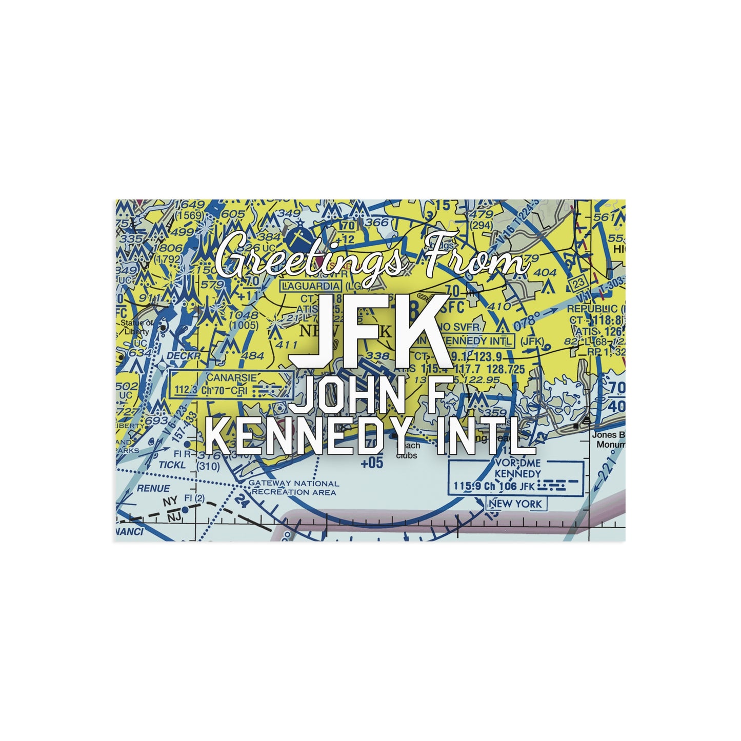 JFK Postcard | John F Kennedy International Airport Card