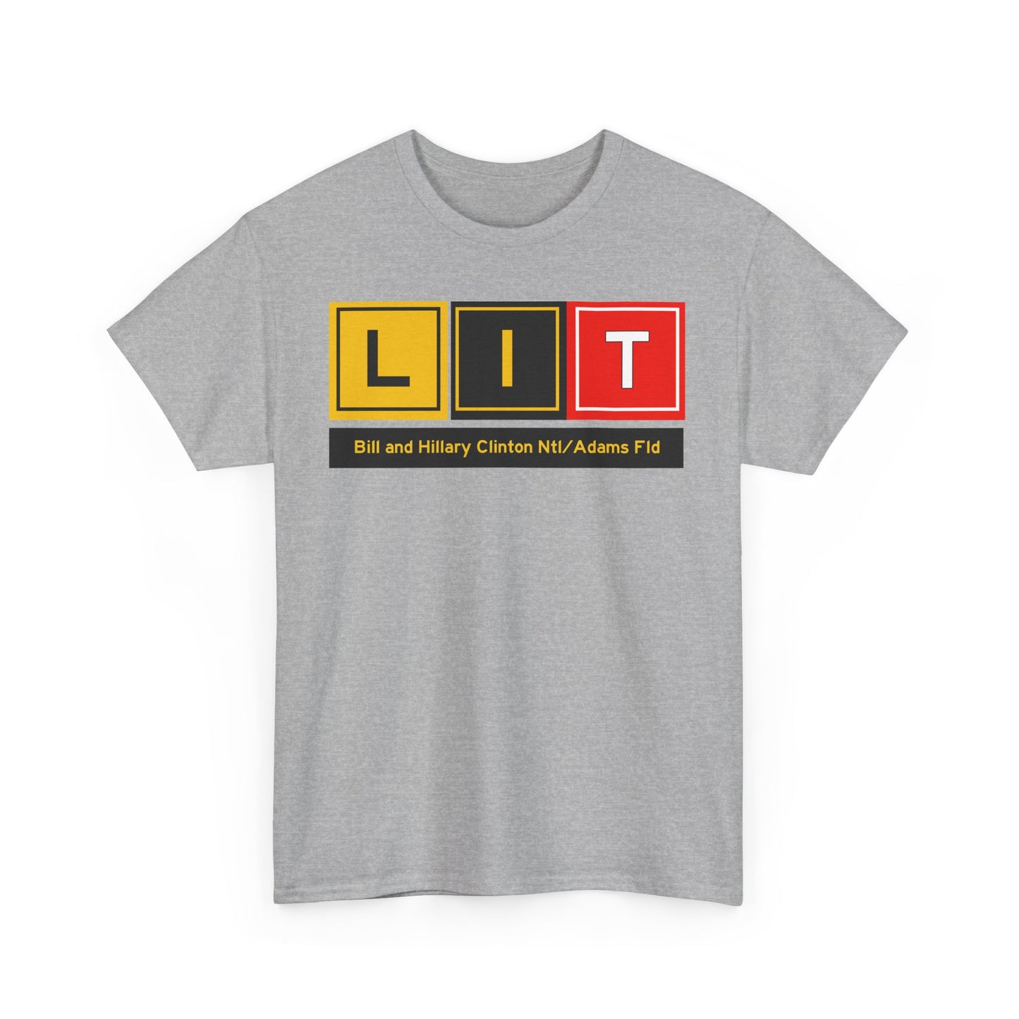 LIT Taxiway Tee w/ Airport Name | Bill and Hillary Clinton National/Adams Field Airport Tee