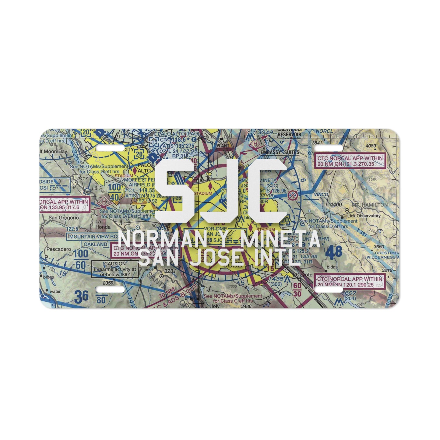 SJC Vanity Plate | Norman Y Mineta San Jose International Airport Vanity Plate