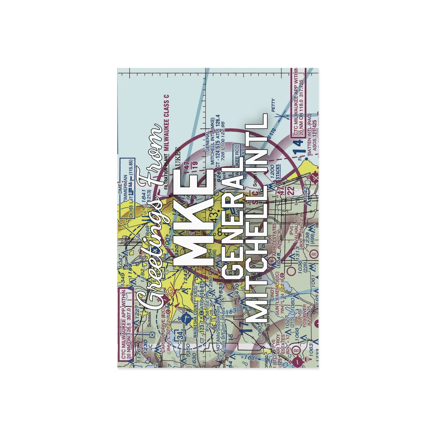 MKE Postcard | General Mitchell International Airport Card