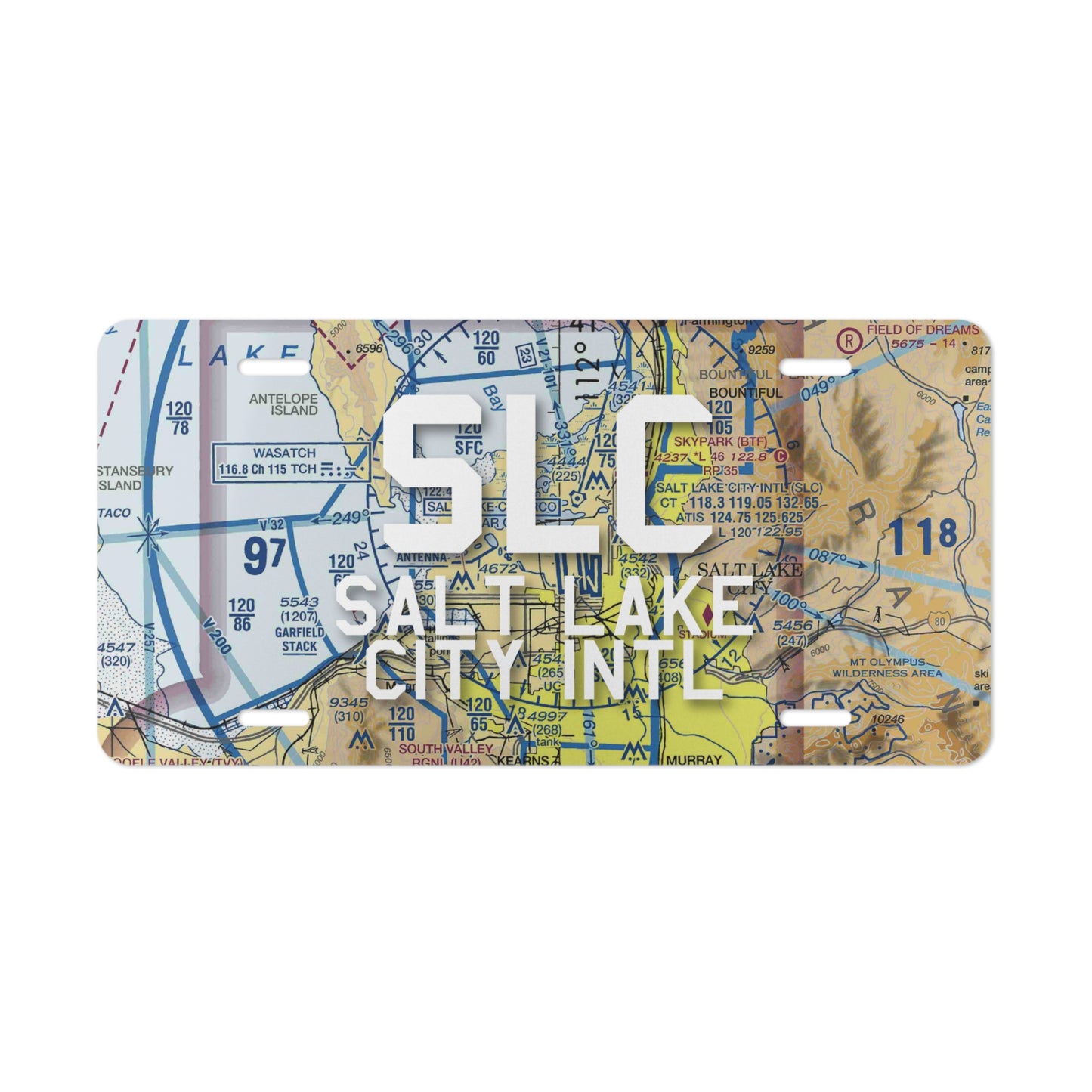 SLC Vanity Plate | Salt Lake City International Airport Vanity Plate