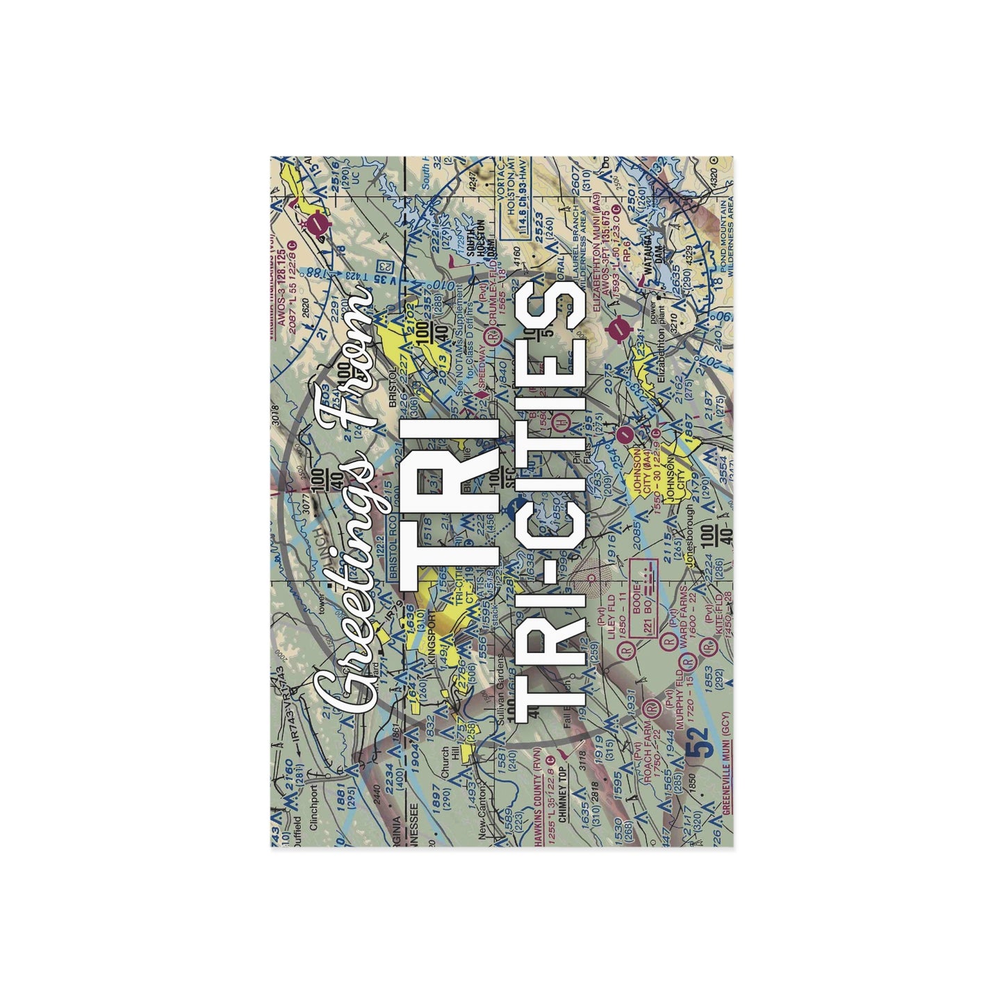 TRI Postcard | Tri-Cities Airport Card