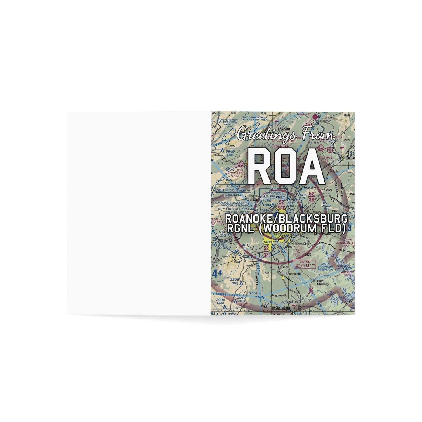 ROA Greeting Cards | Roanoke/Blacksburg Regional (Woodrum Field) Airport Cards