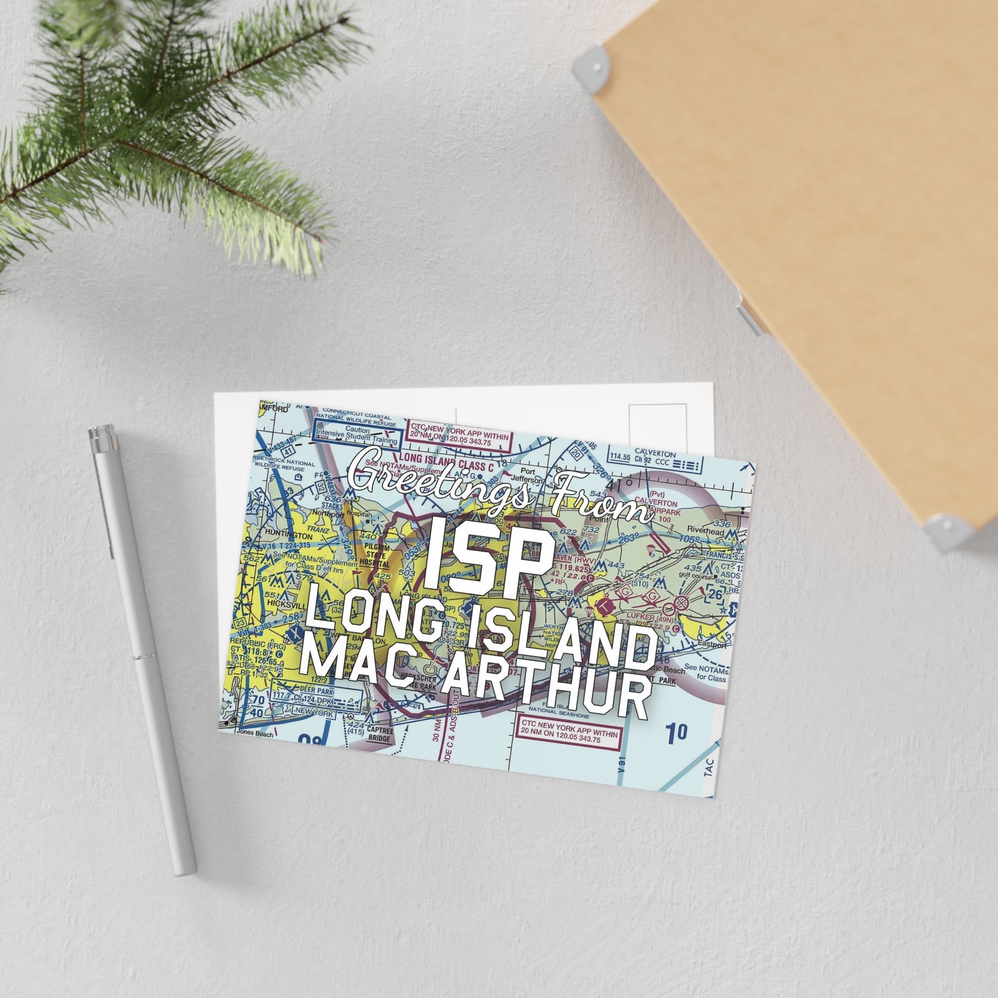 ISP Postcard | Long Island Mac Arthur Airport Card