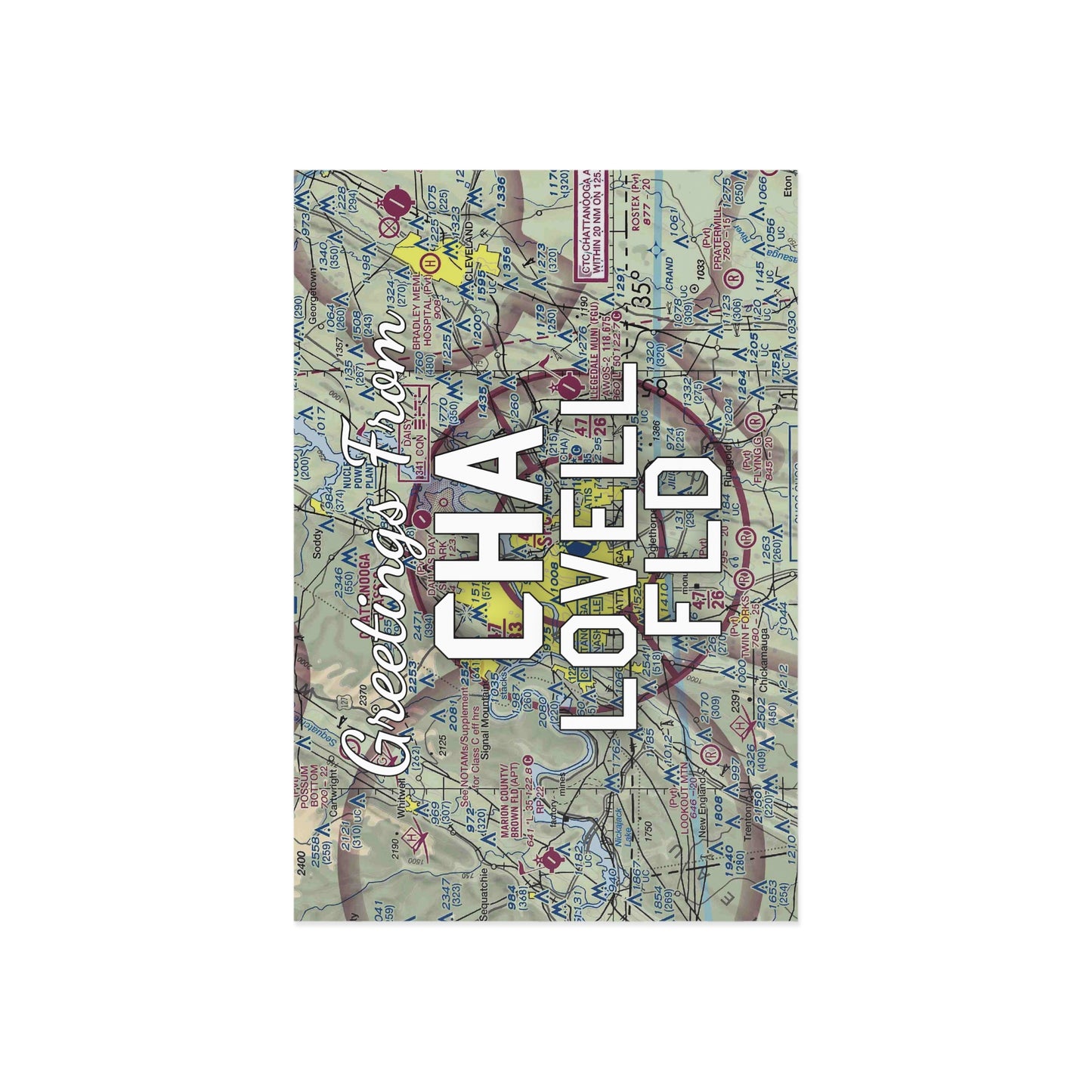 CHA Postcard | Lovell Field Airport Card