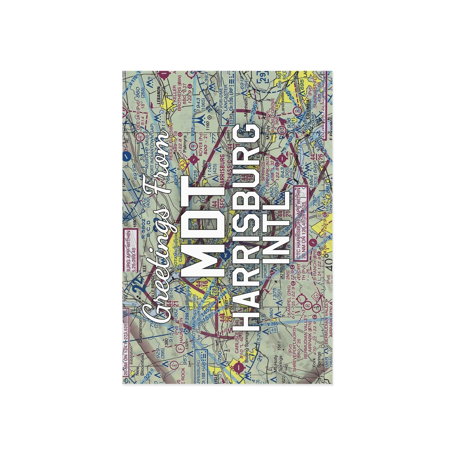 MDT Postcard | Harrisburg International Airport Card