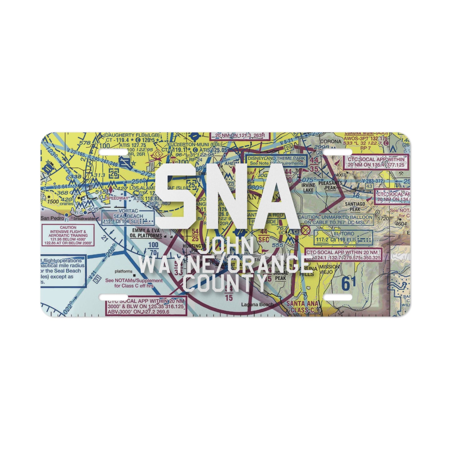 SNA Vanity Plate | John Wayne/Orange County Airport Vanity Plate