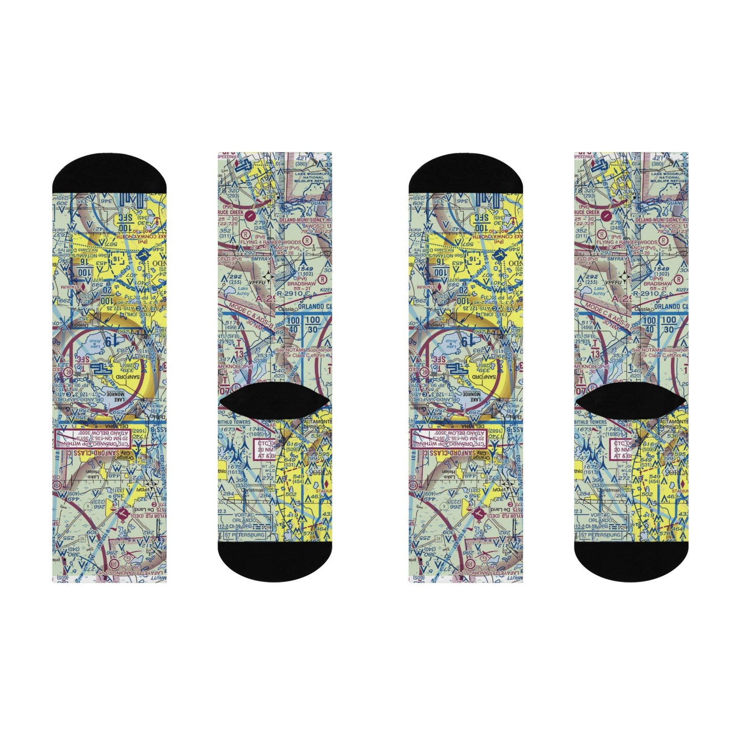 SFB Cushioned Crew Socks | Orlando Sanford International Airport Socks