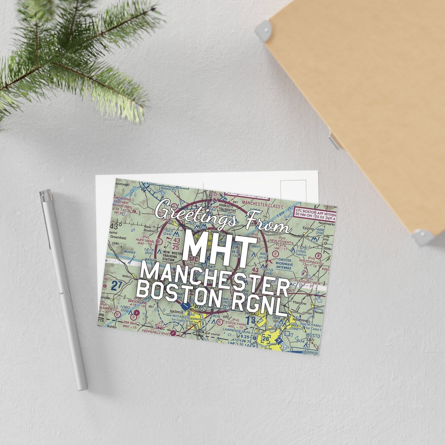 MHT Postcard | Manchester Boston Regional Airport Card