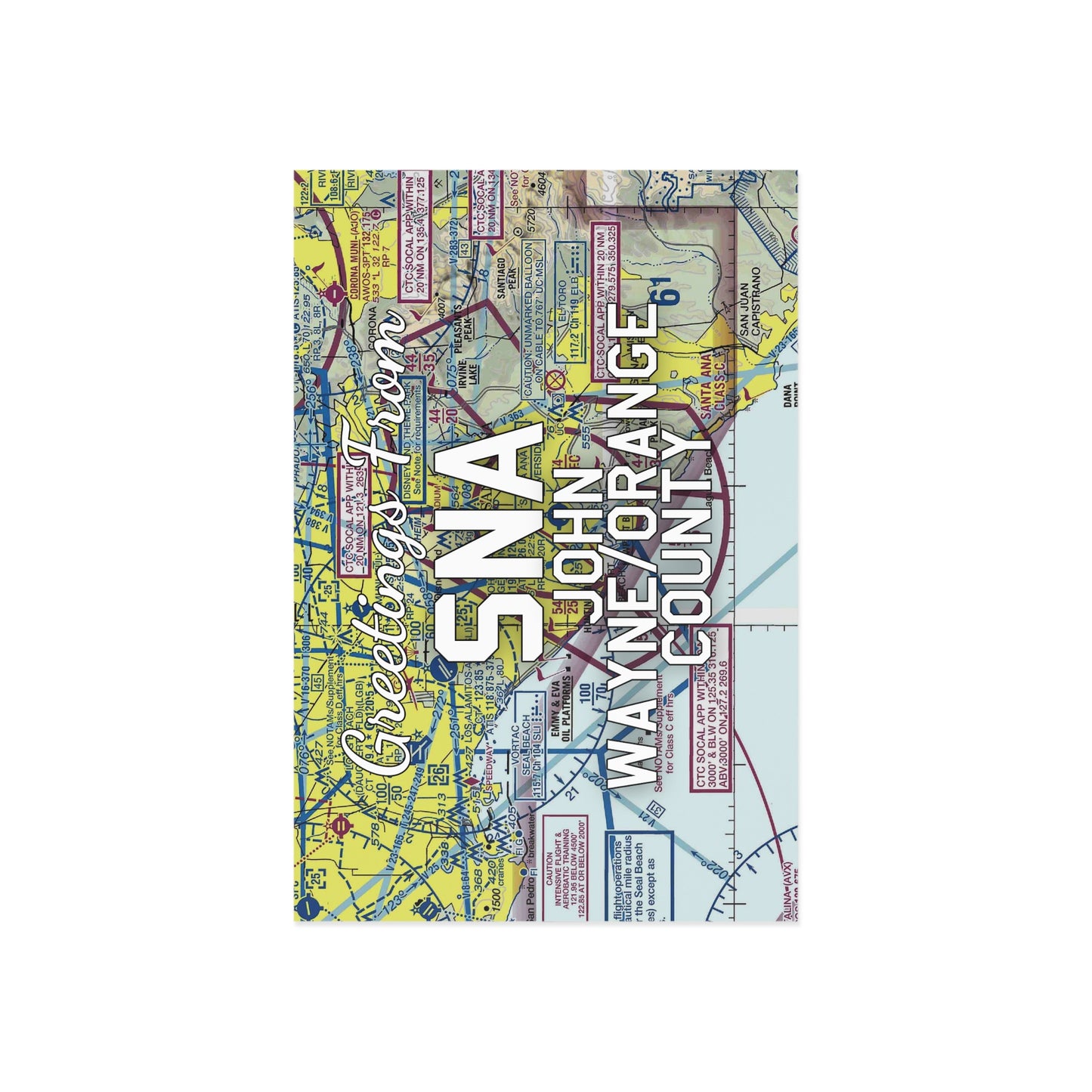 SNA Postcard | John Wayne/Orange County Airport Card