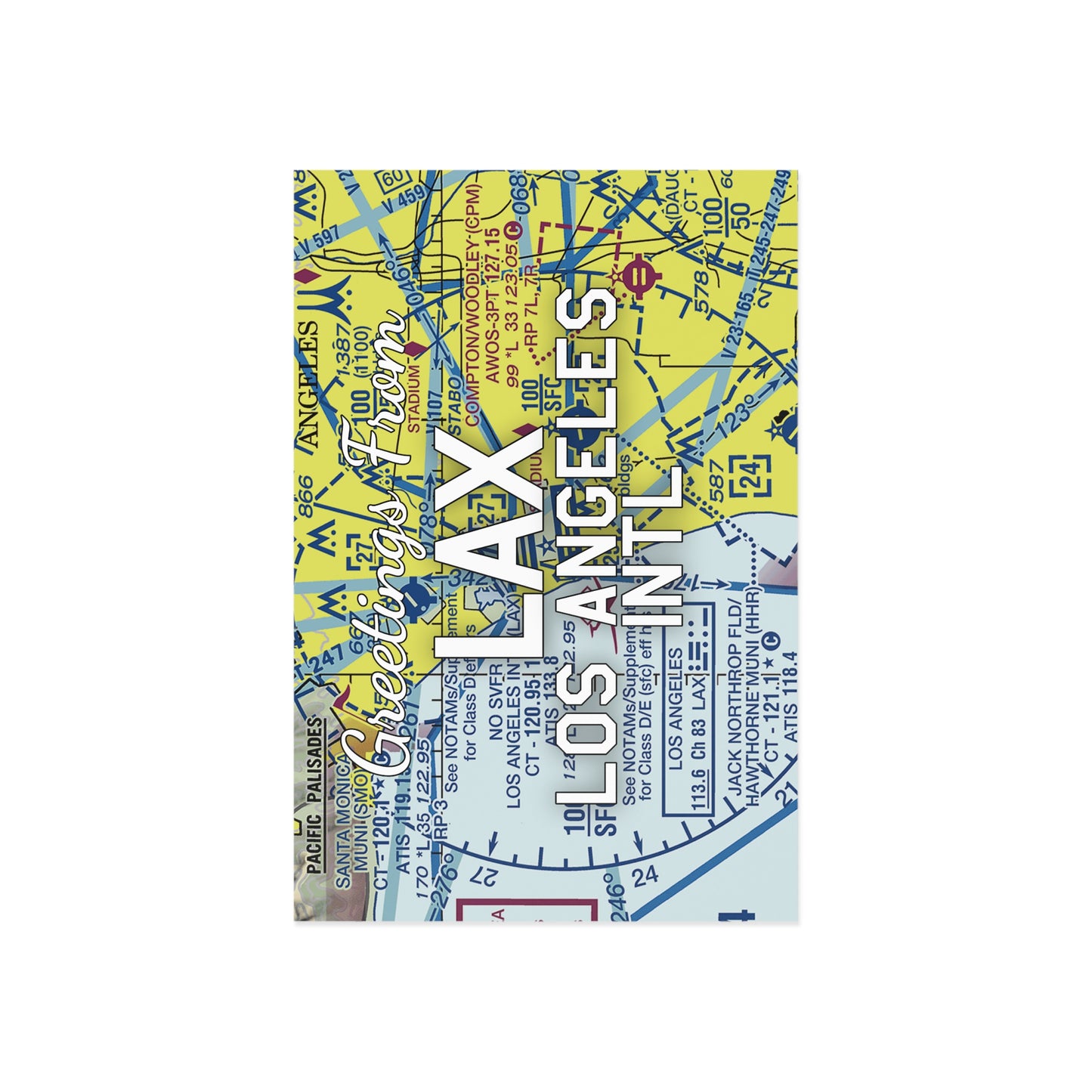 LAX Postcard | Los Angeles International Airport Card