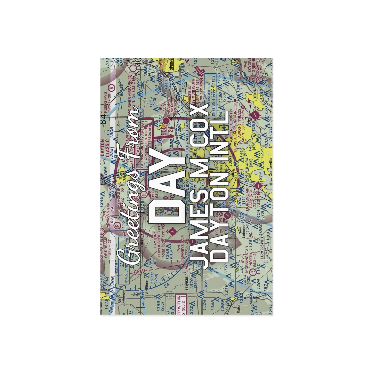 DAY Postcard | James M Cox Dayton International Airport Card