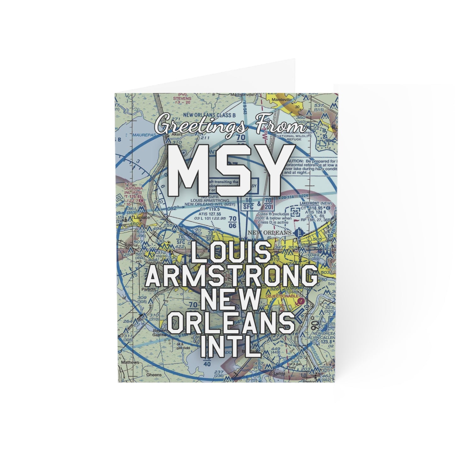 MSY Greeting Cards | Louis Armstrong New Orleans International Airport Cards