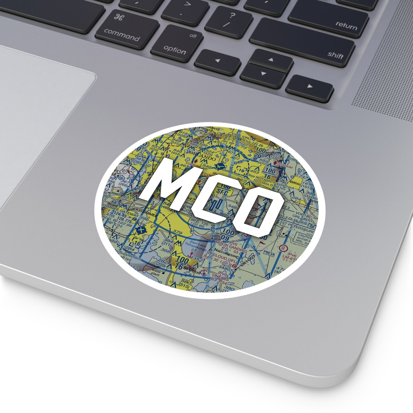MCO Round Sticker | Orlando International Sticker