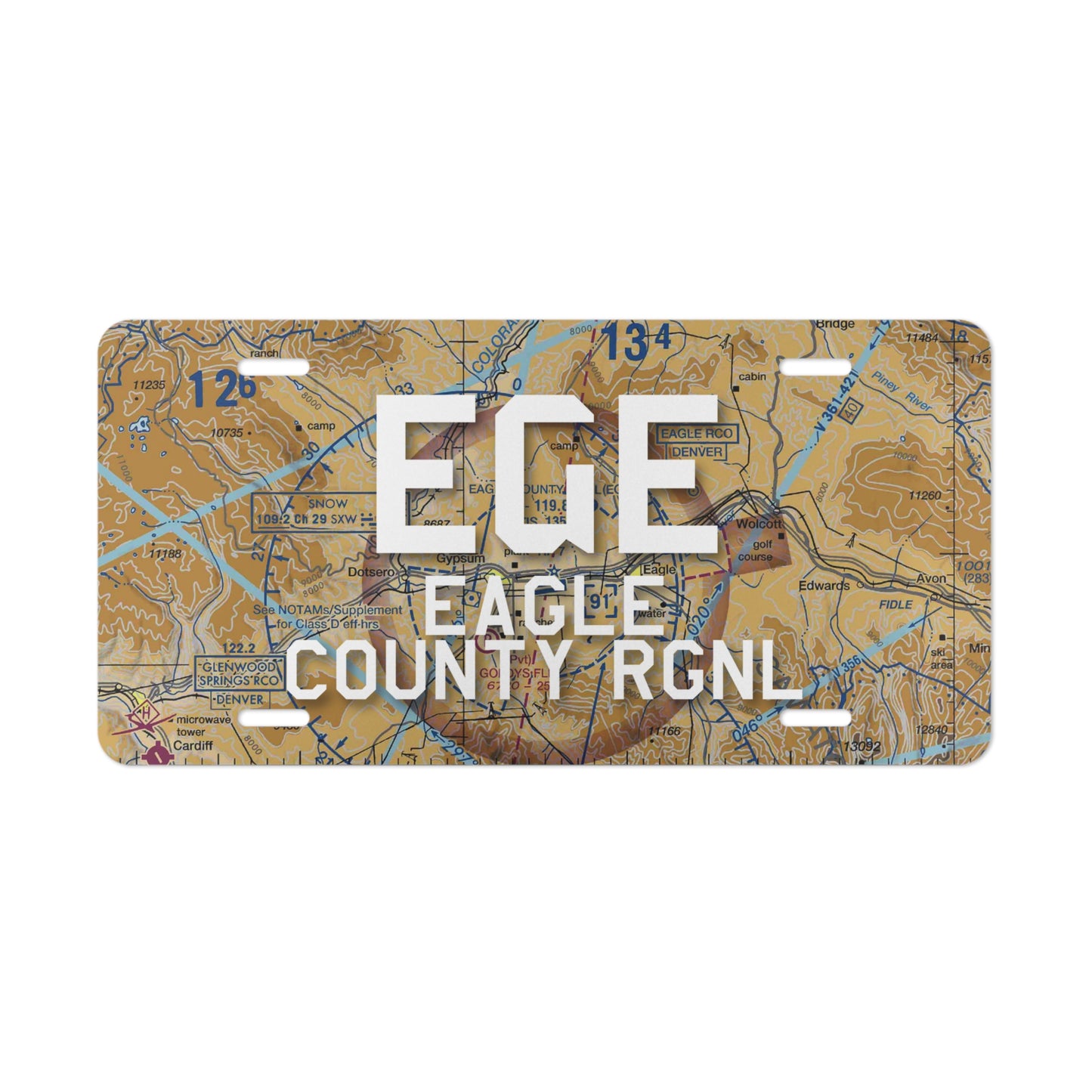 EGE Vanity Plate | Eagle County Regional Airport Vanity Plate