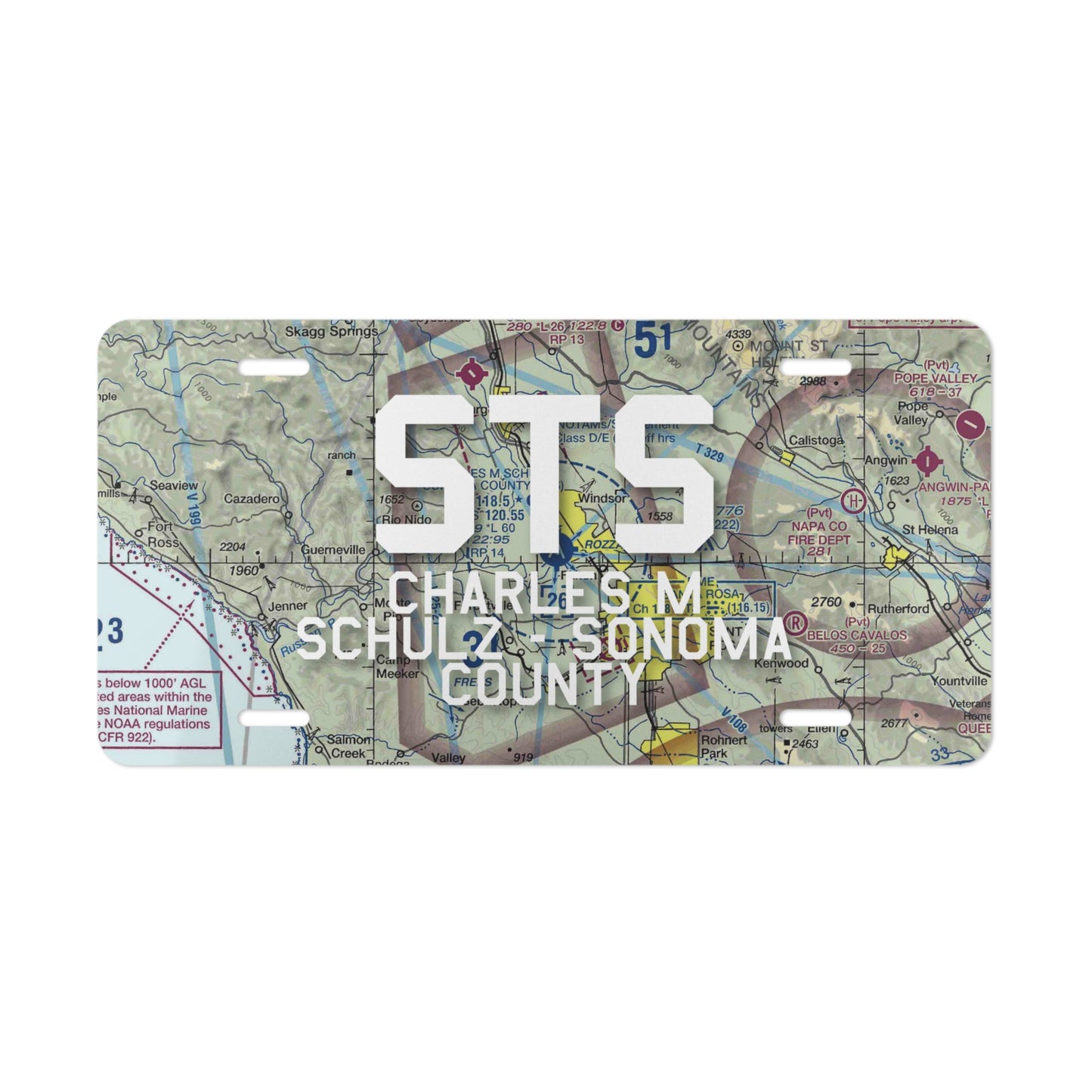 STS Vanity Plate | Charles M Schulz - Sonoma County Airport Vanity Plate