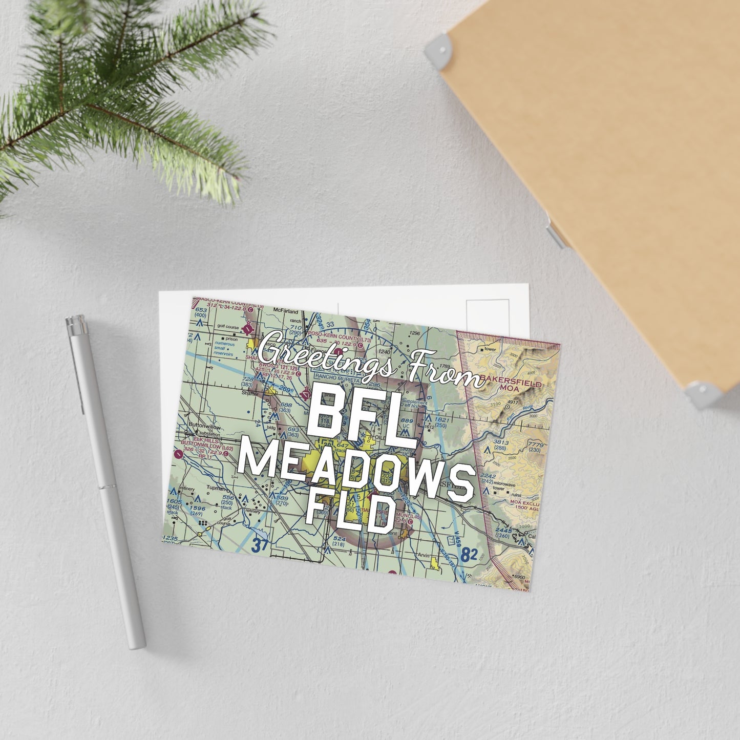 BFL Postcard | Meadows Field Airport Card