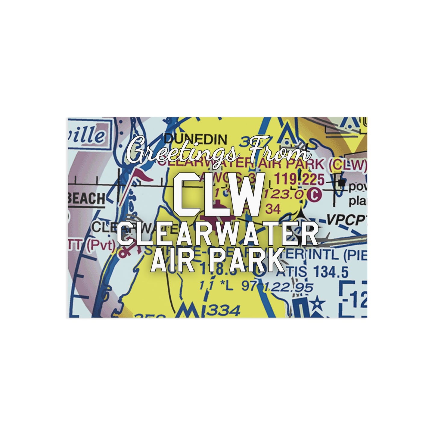 CLW Postcard | Clearwater Air Park Airport Card