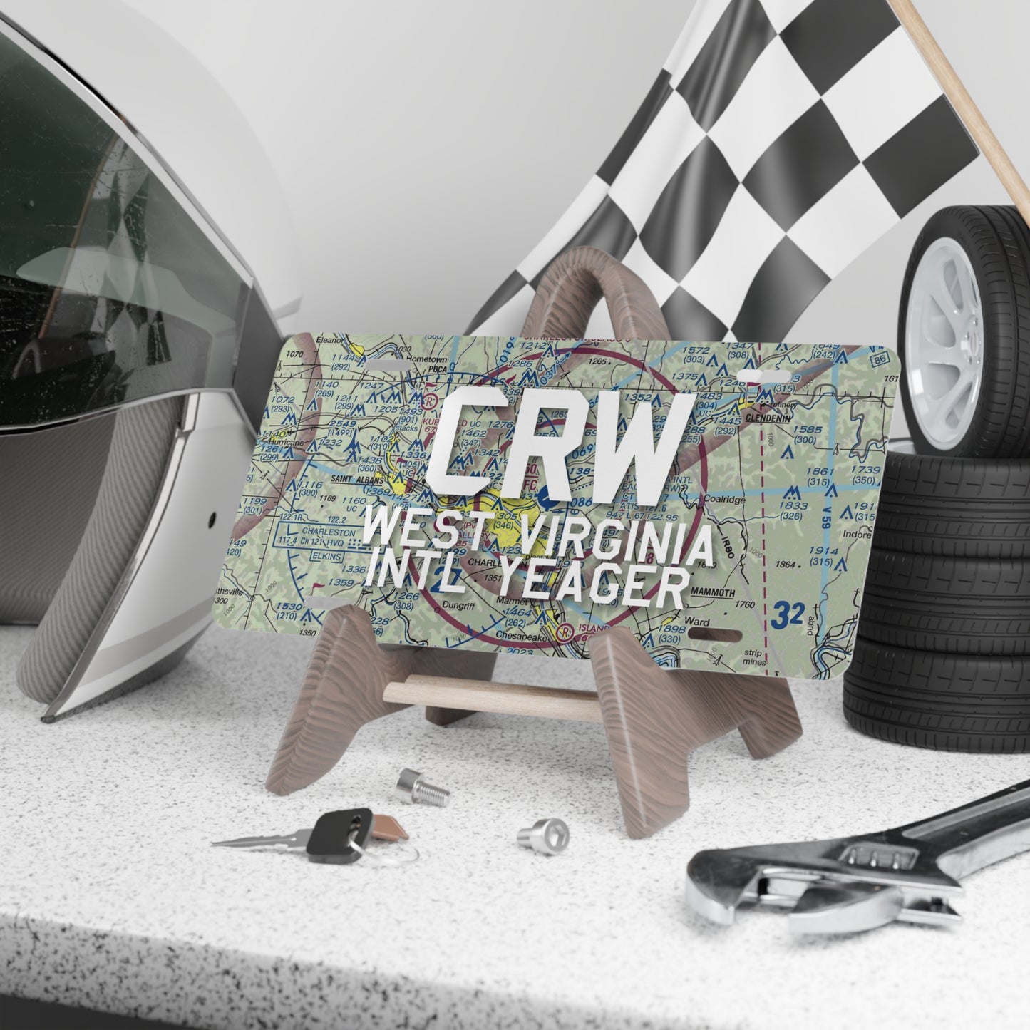 CRW Vanity Plate | West Virginia International Yeager Airport Vanity Plate