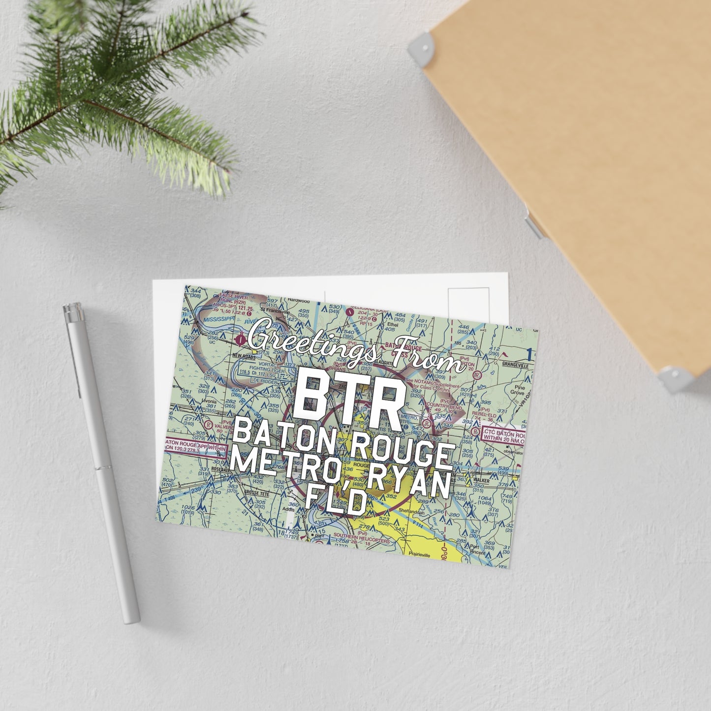 BTR Postcard | Baton Rouge Metro, Ryan Field Airport Card