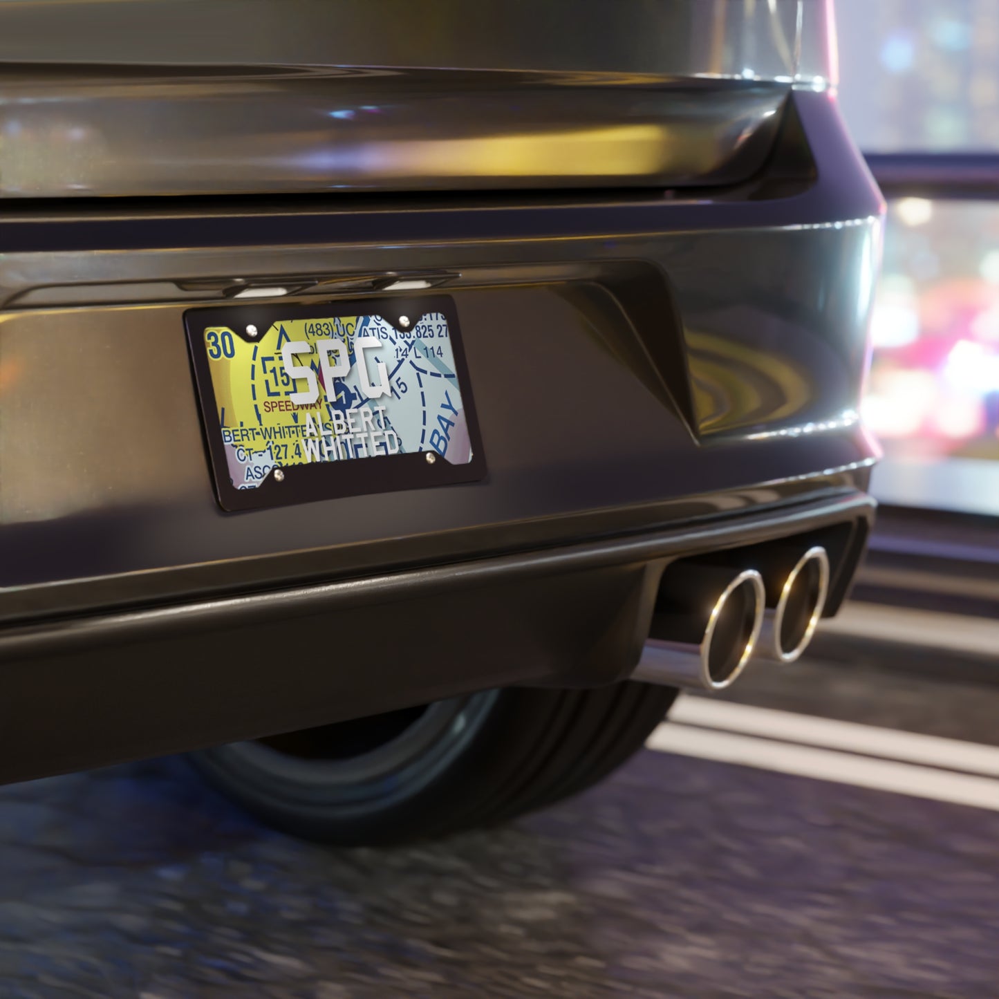SPG Vanity Plate | Albert Whitted Vanity Plate