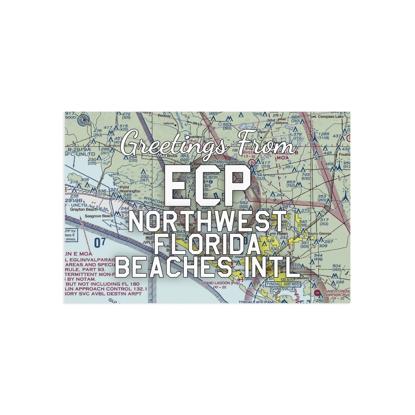 ECP Postcard | Northwest Florida Beaches International Airport Card