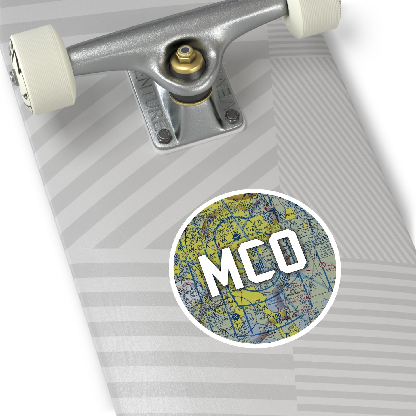 MCO Round Sticker | Orlando International Sticker