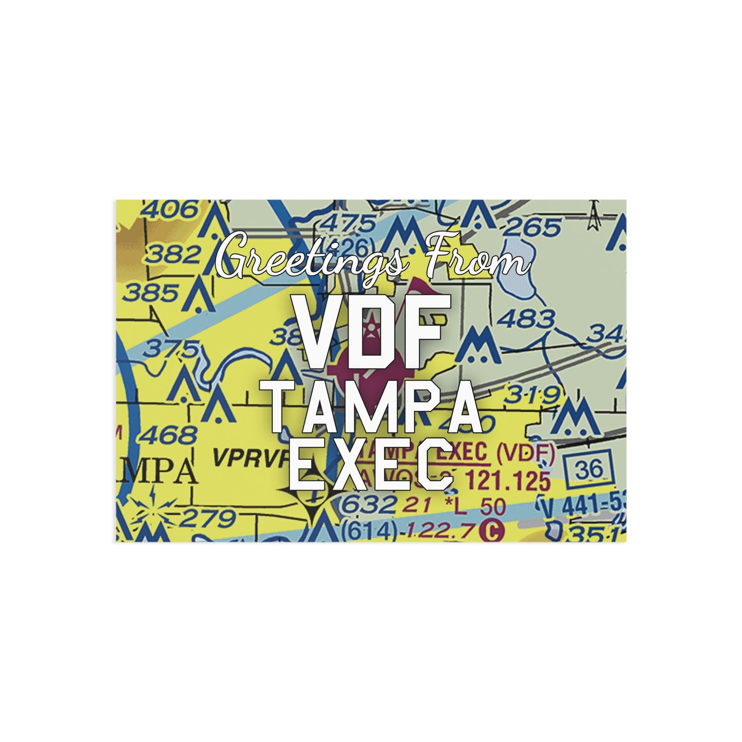 VDF Postcard | Tampa Exec Airport Card