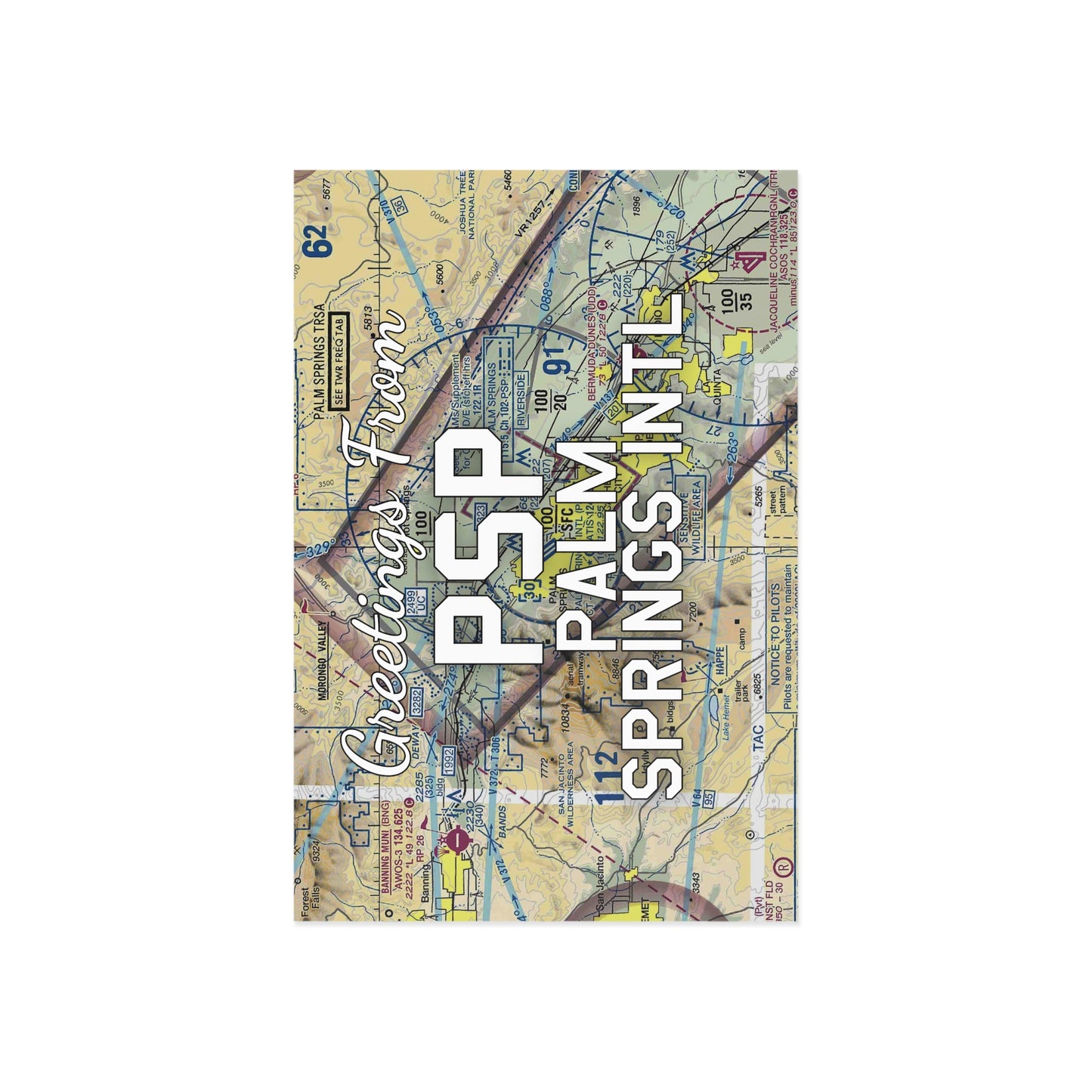 PSP Postcard | Palm Springs International Airport Card