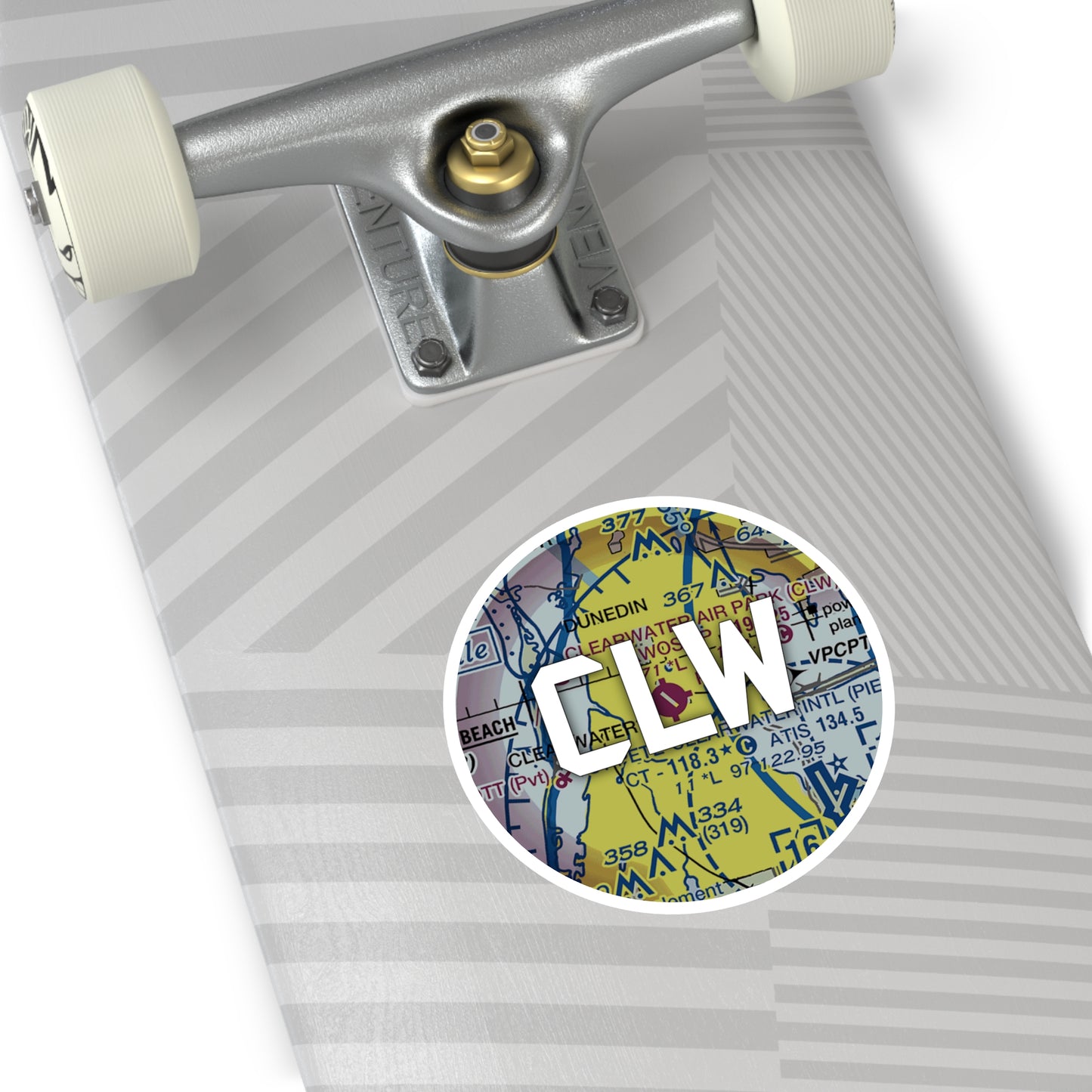 CLW Round Sticker | Clearwater Air Park Sticker