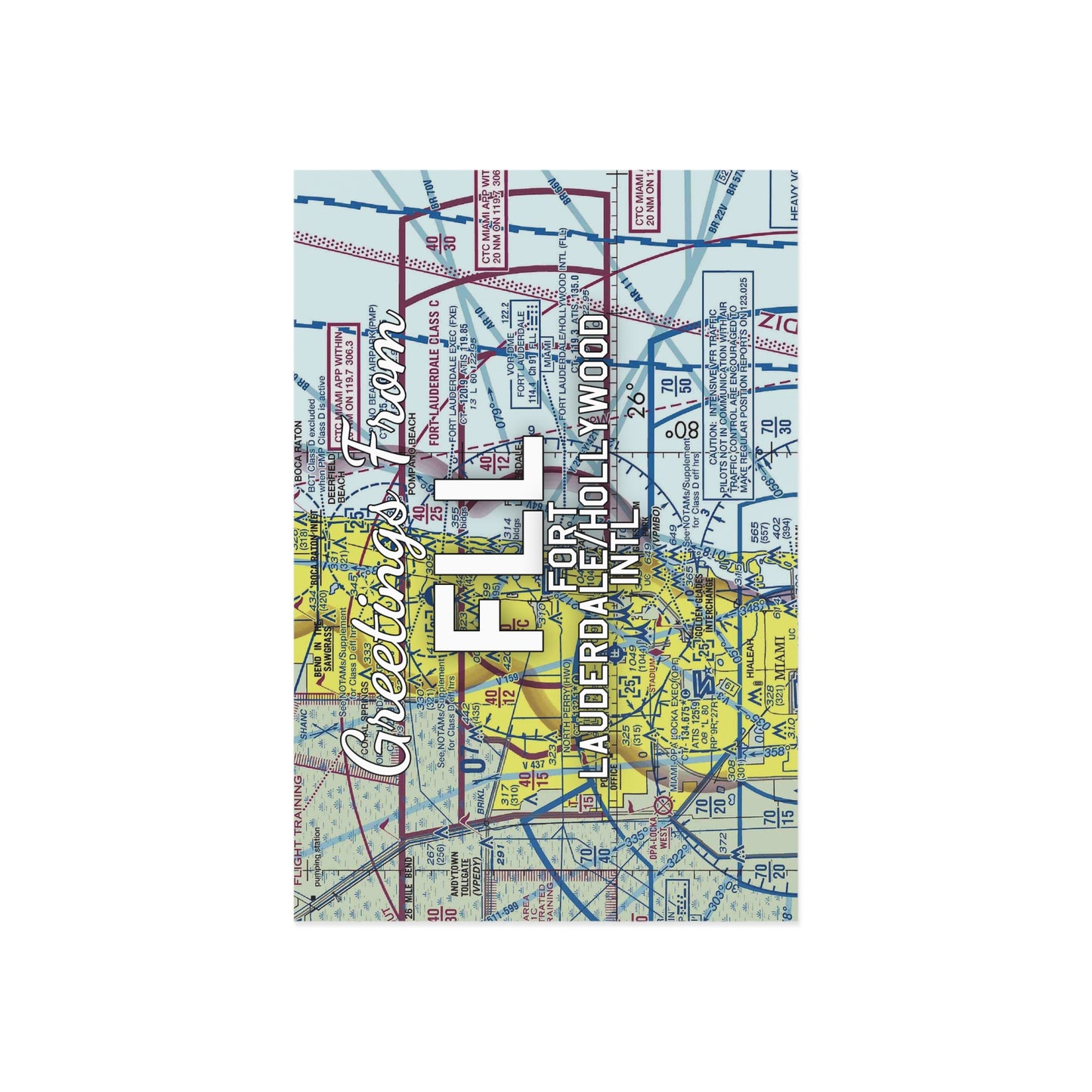 FLL Postcard | Fort Lauderdale/Hollywood International Airport Card