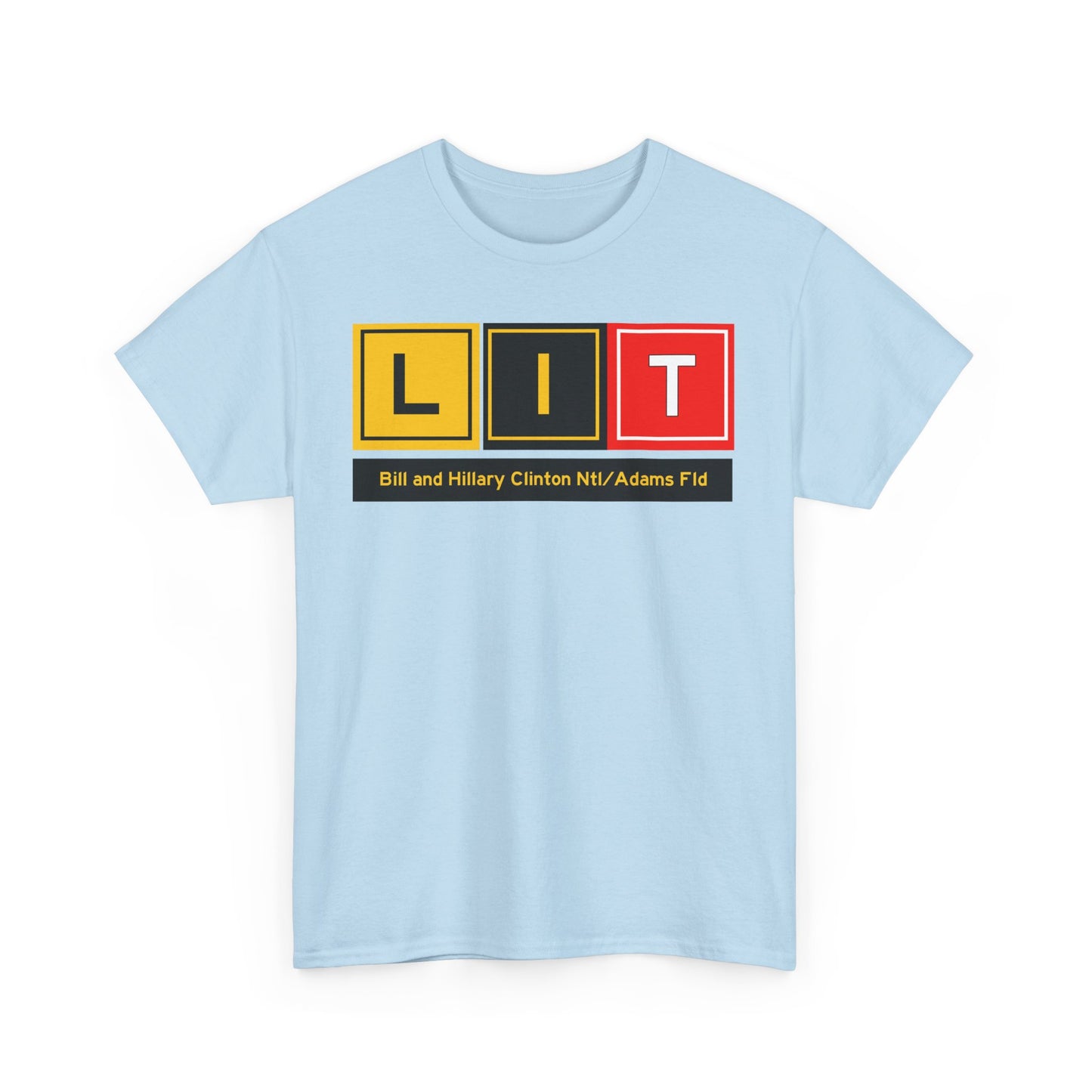 LIT Taxiway Tee w/ Airport Name | Bill and Hillary Clinton National/Adams Field Airport Tee
