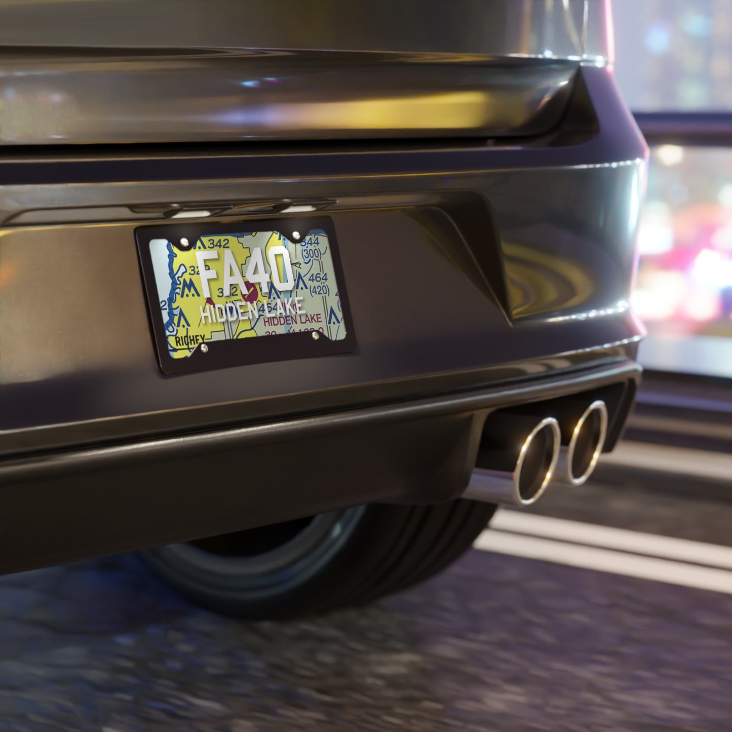 FA40 Vanity Plate | Hidden Lake Airport Vanity Plate
