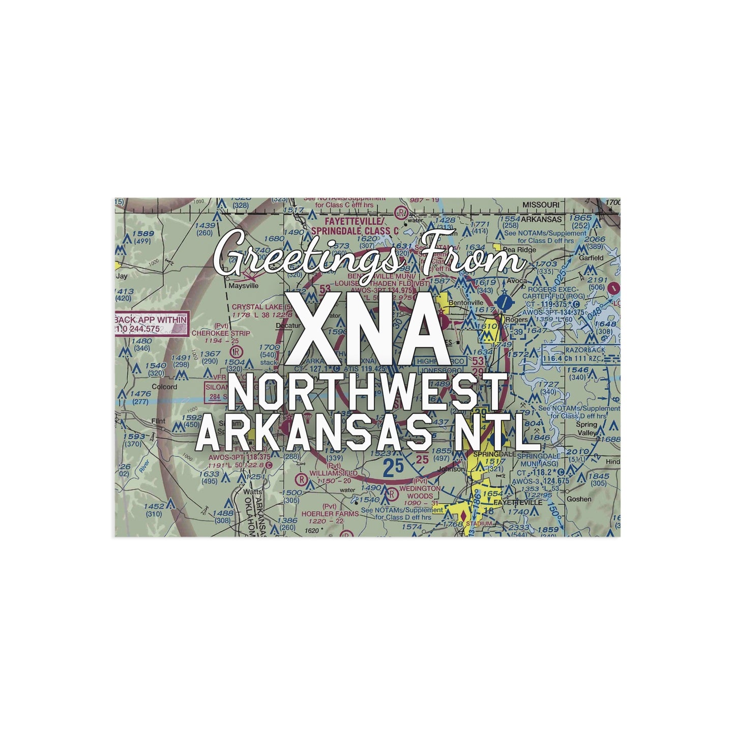 XNA Postcard | Northwest Arkansas National Airport Card